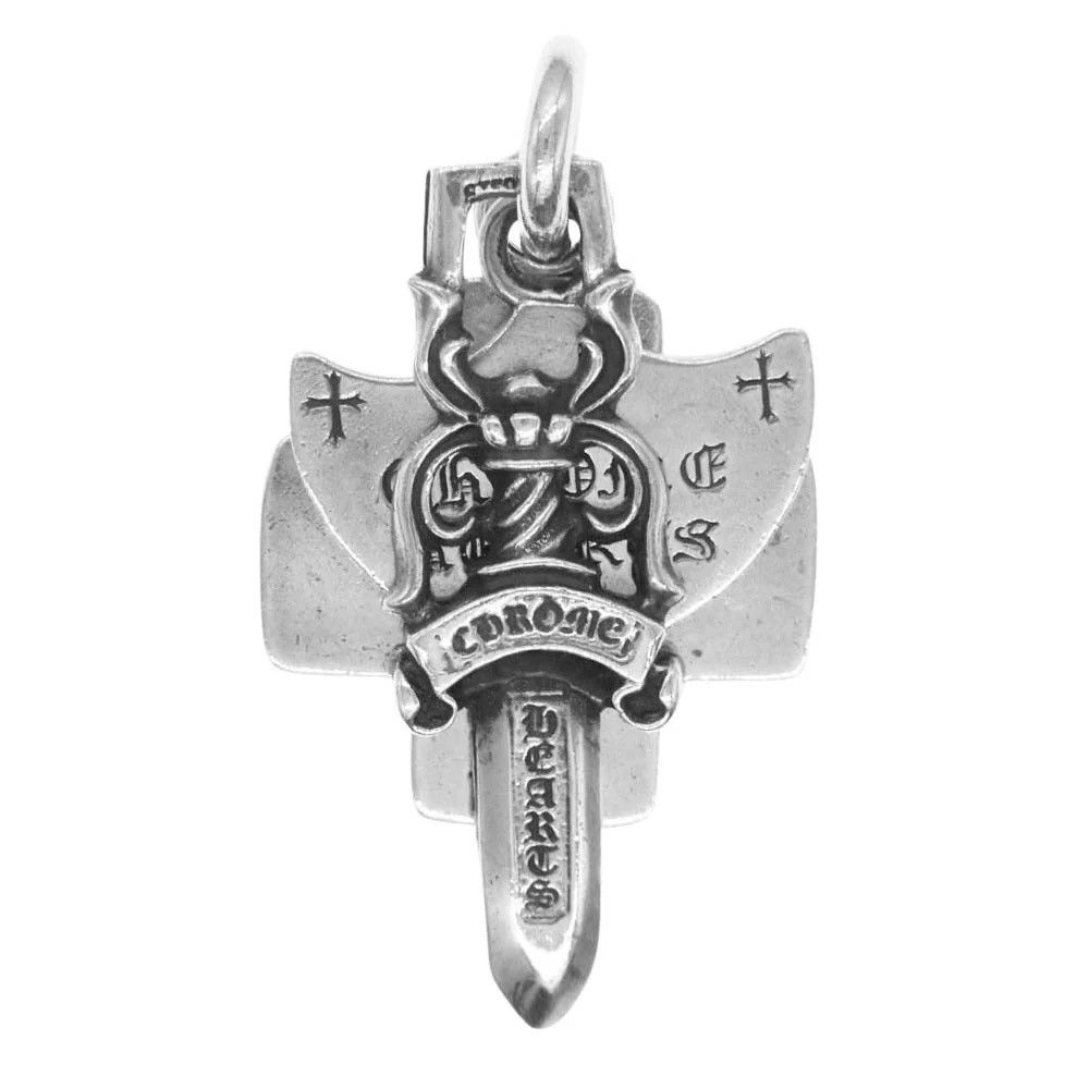 Chrome Hearts CHROME HEARTS 3 TRINKETS SILVER PENDANT | Grailed