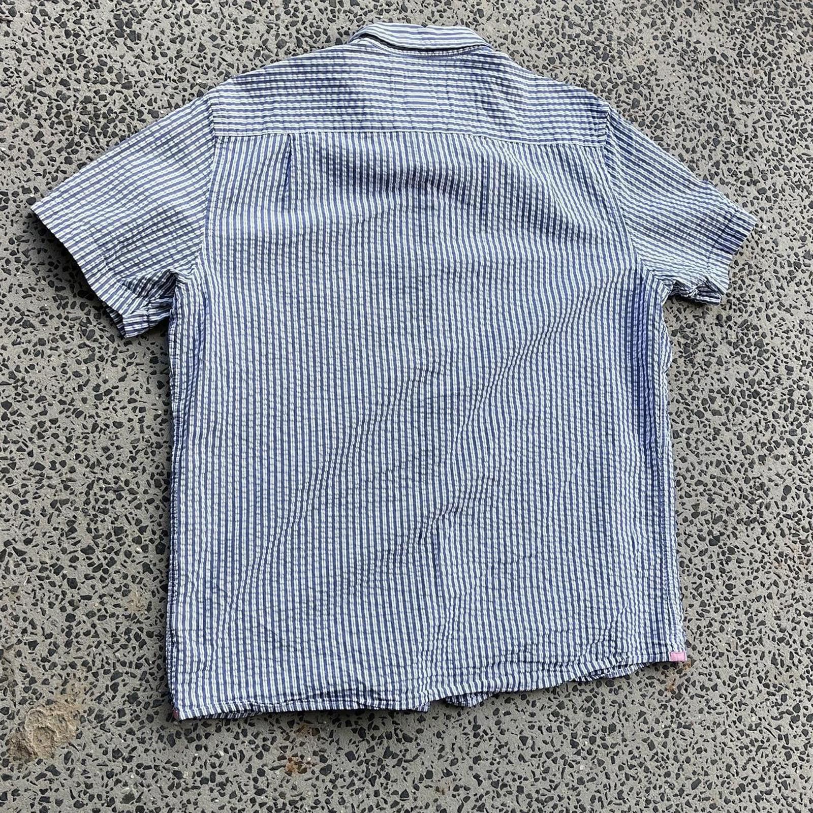 Gaziano & Girling Gazman Men's Blue and Navy Shirt Size US XL / EU 56 / 4 - 4 Thumbnail