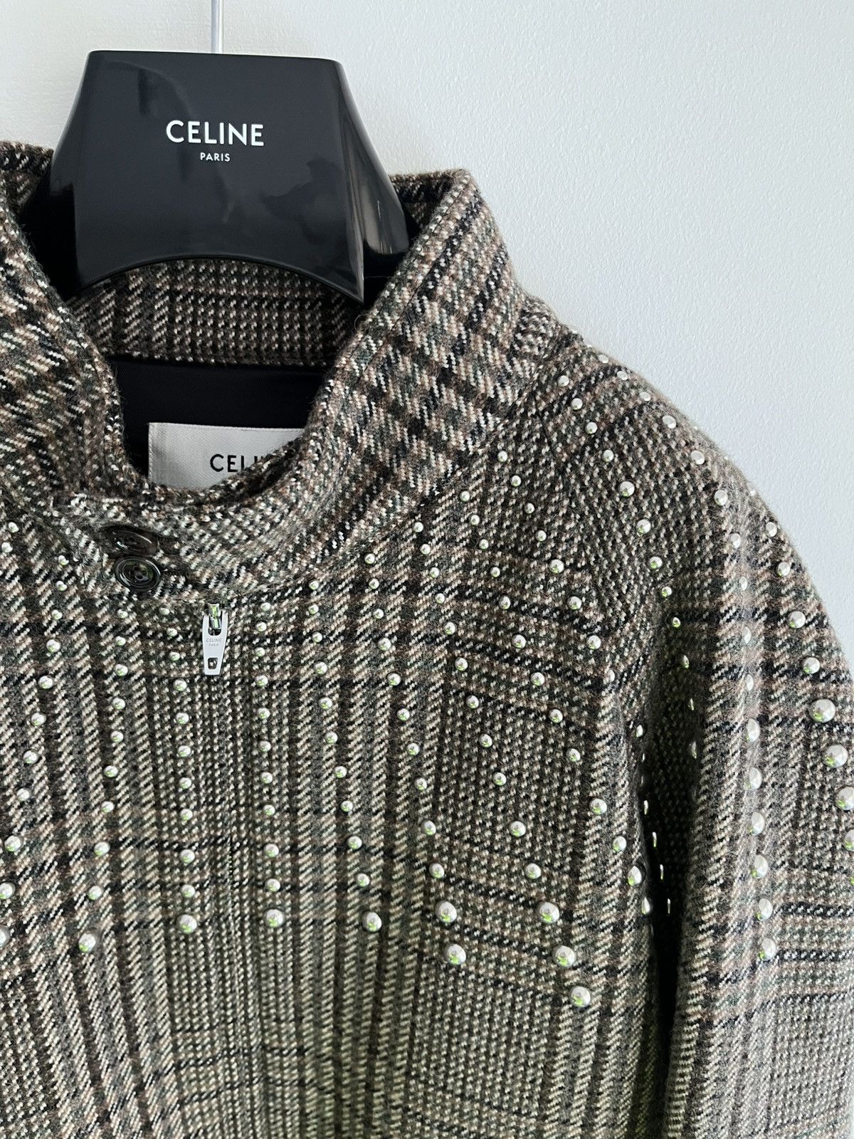 Celine × Hedi Slimane $5k Value Super Runway Celine Hedi Slimane Studded Teddy Size US XL / EU 56 / 4 - 11 Thumbnail