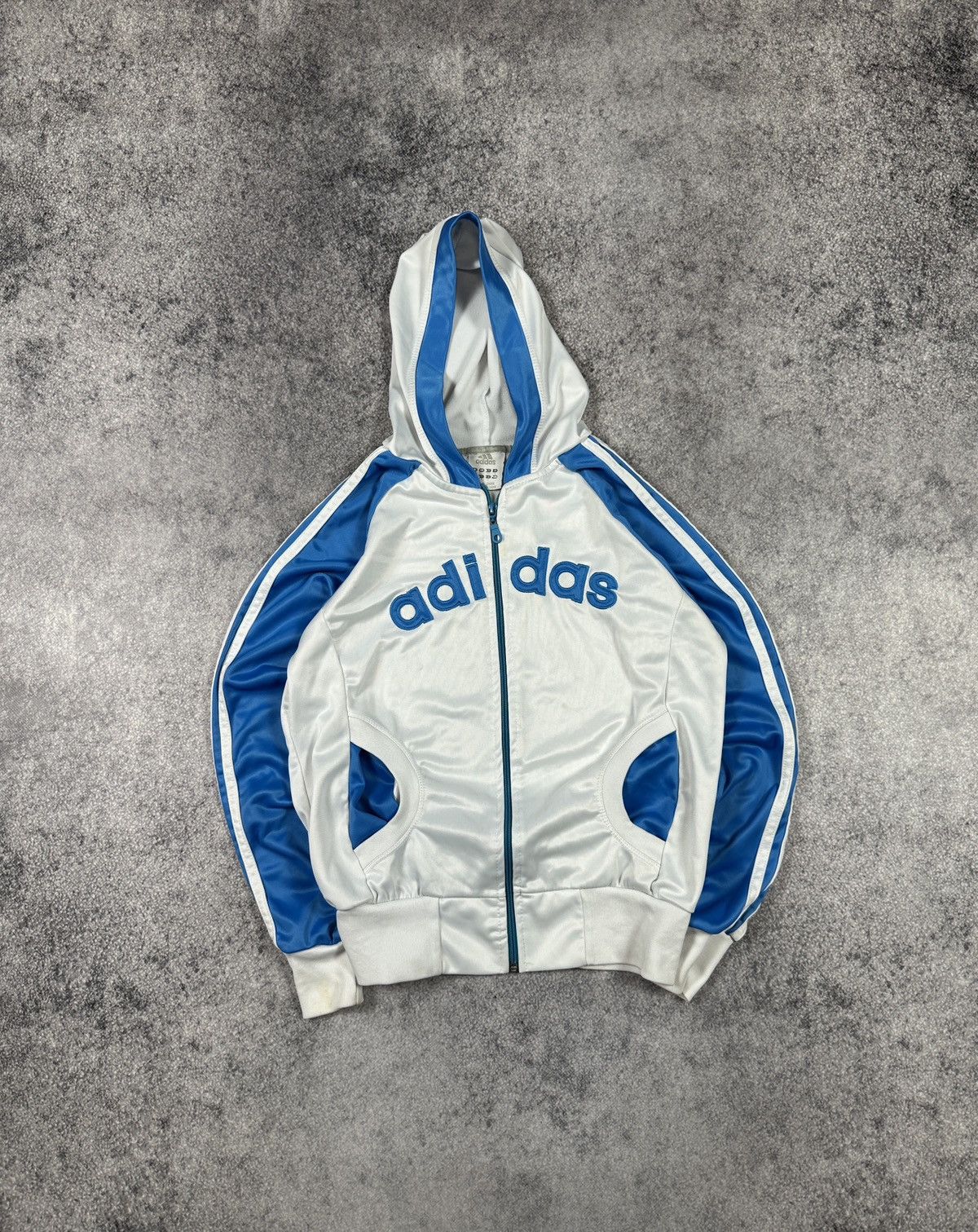 Adidas Y2K Vintage Adidas Zip Up Hoodie Style Avant Garde Alt Size L / US 10 / IT 46 - 1 Thumbnail