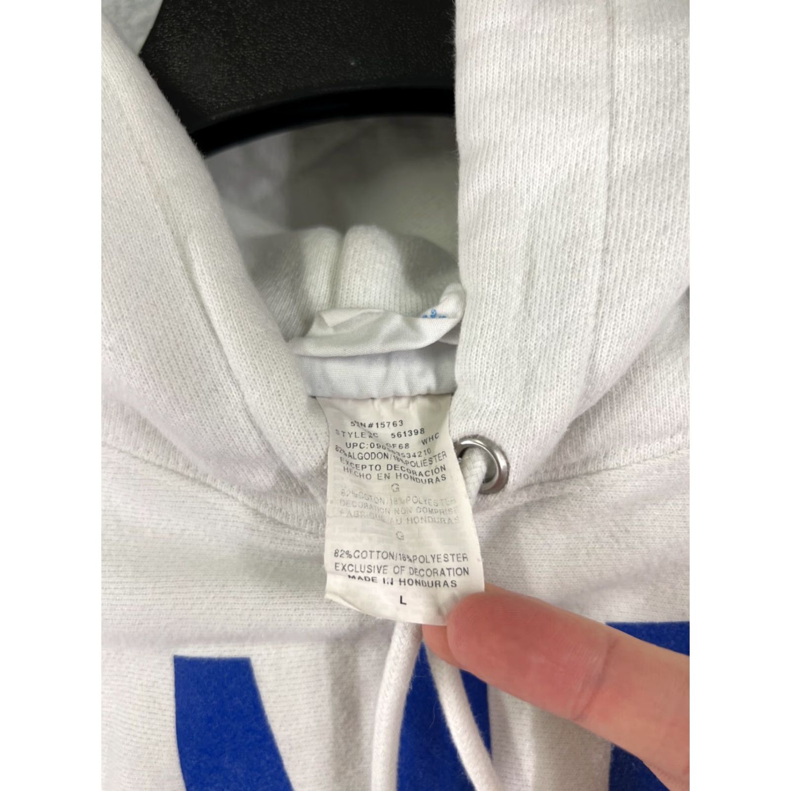 Champion Champion Hoodie Adult Large White Read Spellout READ Reverse Weave Sweatshirt Logo Vintage No Size US L / EU 52-54 / 3 - 7 Thumbnail