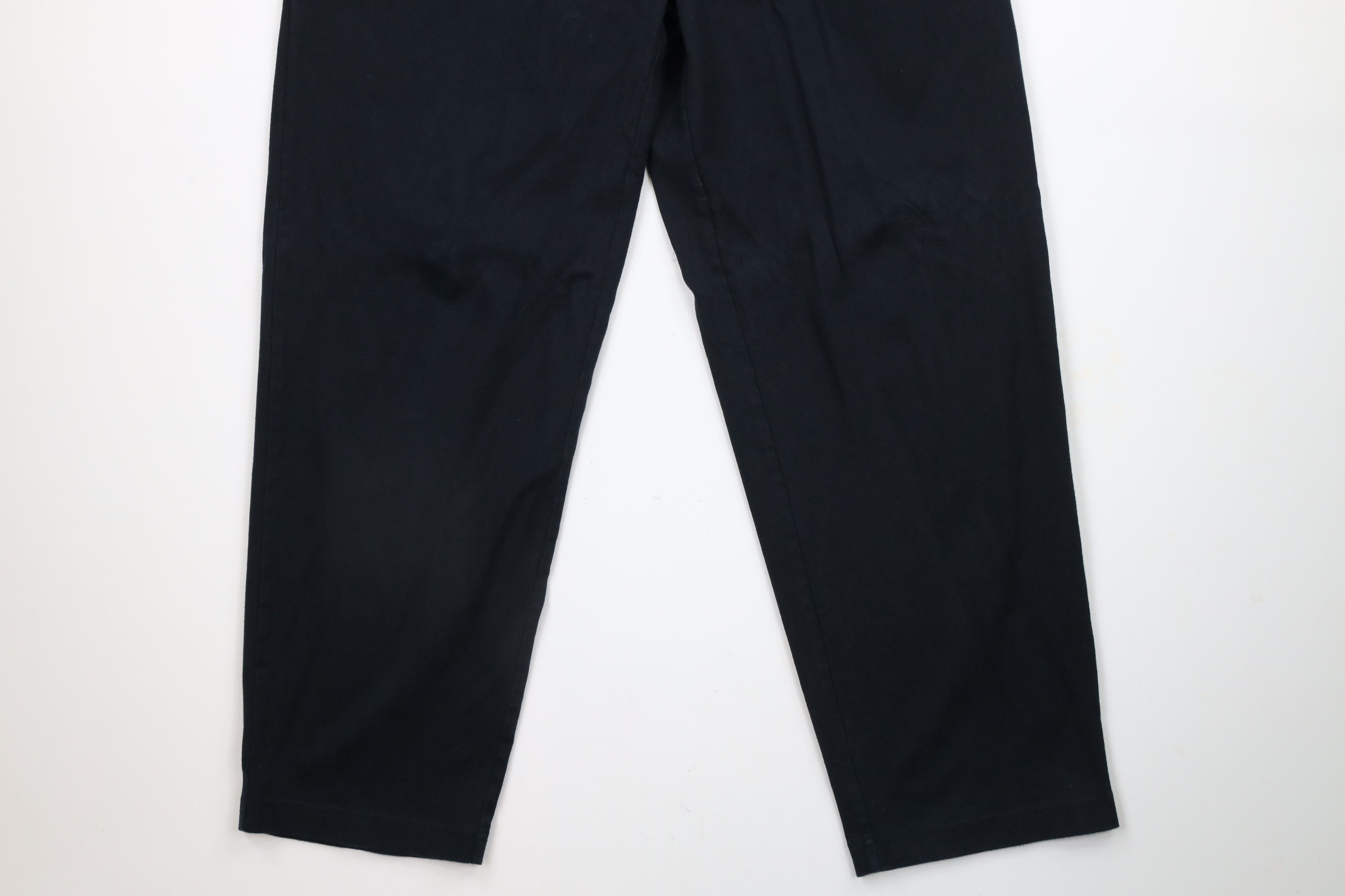 Lands' End × Vintage Vintage 90s Lands End Blank Wide Leg Sweatpants Pants Black Size US 36 / EU 52 - 4 Thumbnail