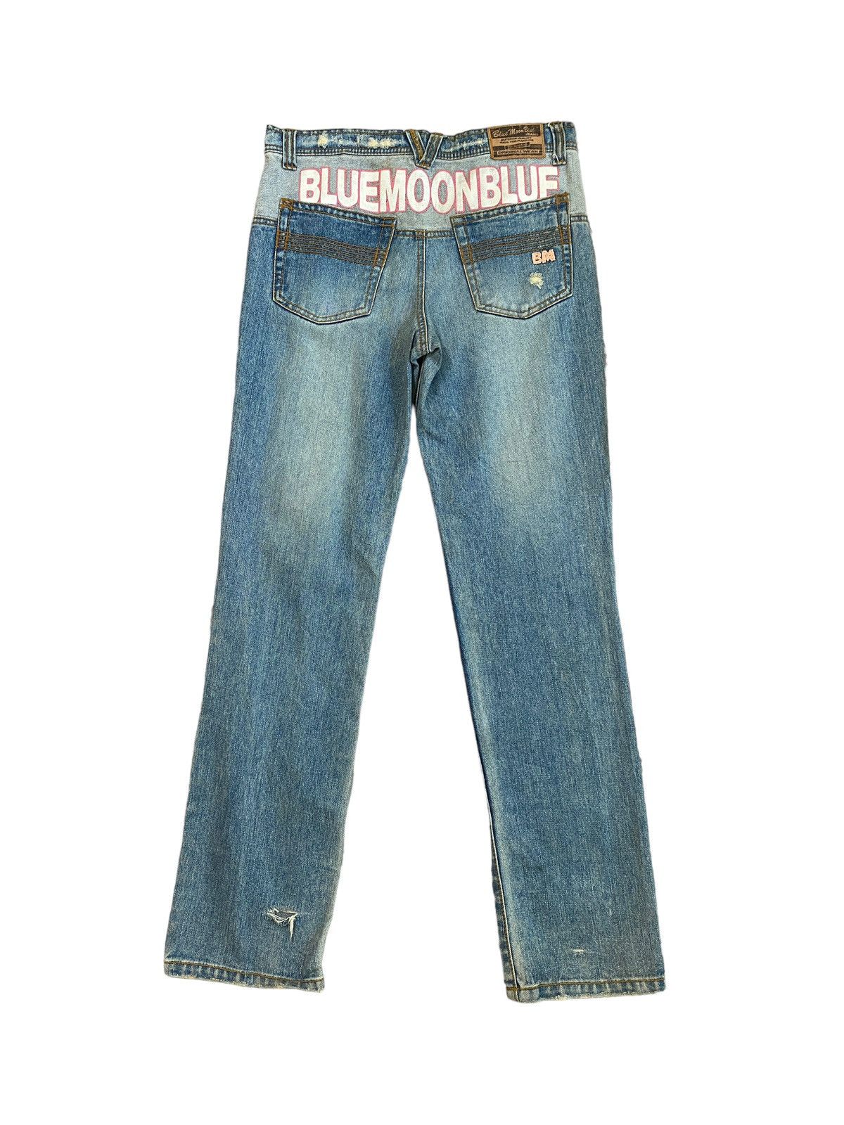 Vintage BLUE MOON BLUE Daicok Evisu Inspired Denim