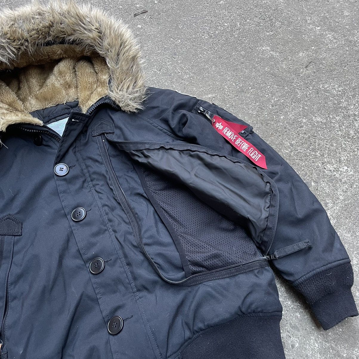 Alpha Industries × If Six Was Nine Vintage Alpha Industries Faux Fur Hood Bomber Jacket Alaska Size US M / EU 48-50 / 2 - 8 Thumbnail