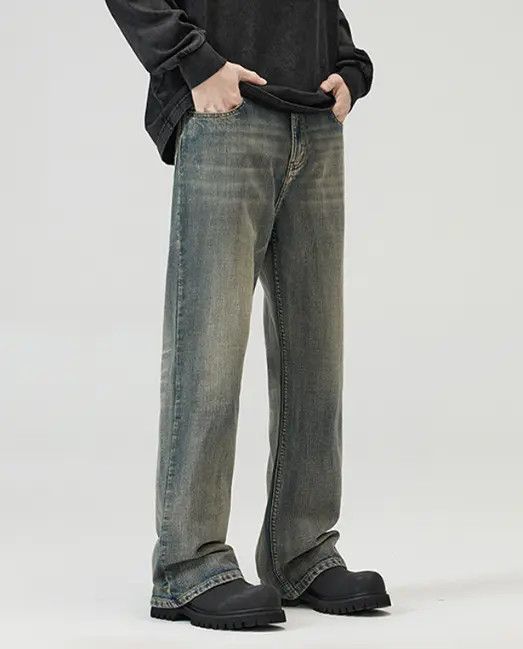VIBE American high street washed loose flared distressed jeans Size US 32 / EU 48 - 3 Thumbnail