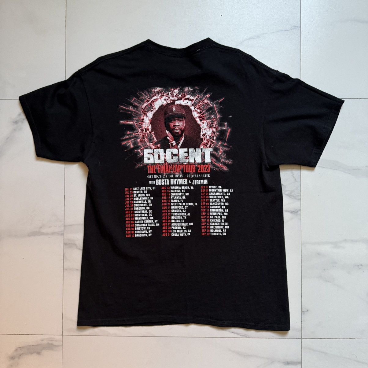 50 Cent 50 Cent The Final Lap Tour T-Shirt Size US L / EU 52-54 / 3 - 3 Thumbnail