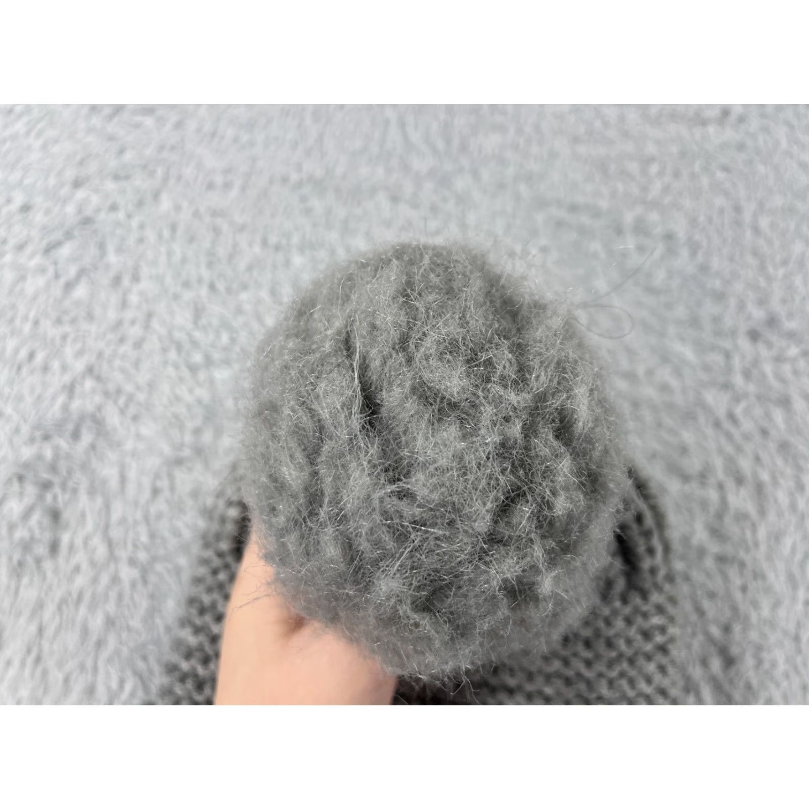 Vintage Time And Tru Beanie Toque Womens One Size Gray Knit Acrylic Polyester Blend Pom Size ONE SIZE - 3 Thumbnail