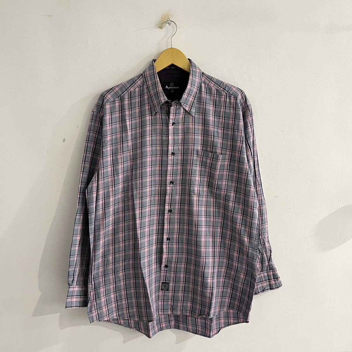 Aquascutum Aquascutum Plaid Button Up Size US L / EU 52-54 / 3 - 1 Thumbnail