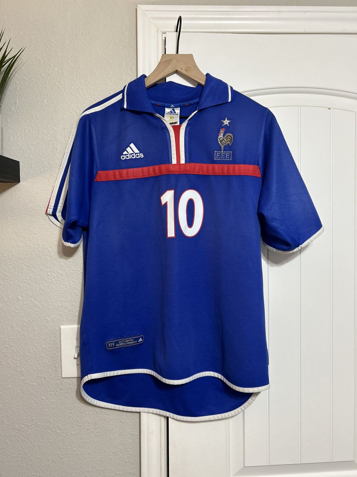 Adidas Adidas France 2000-02 Home Jersey Size US M / EU 48-50 / 2 - 9 Thumbnail