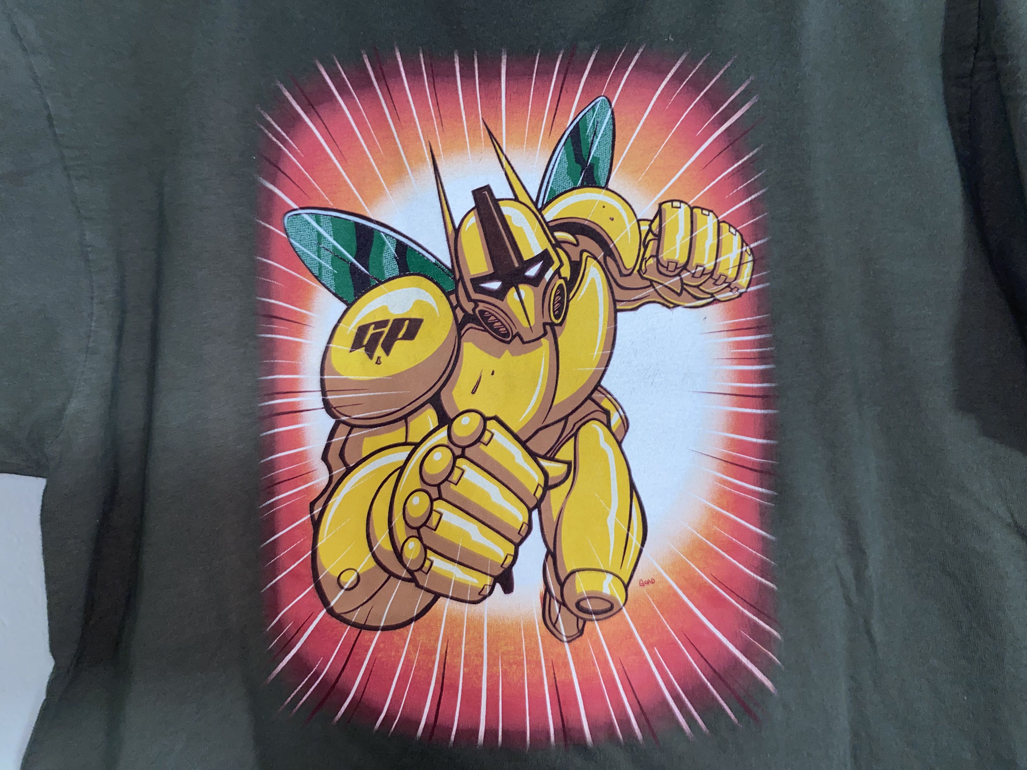 Hanes Robot Tee shirt Giant Peach Record Shop store California huf Size US M / EU 48-50 / 2 - 2 Thumbnail