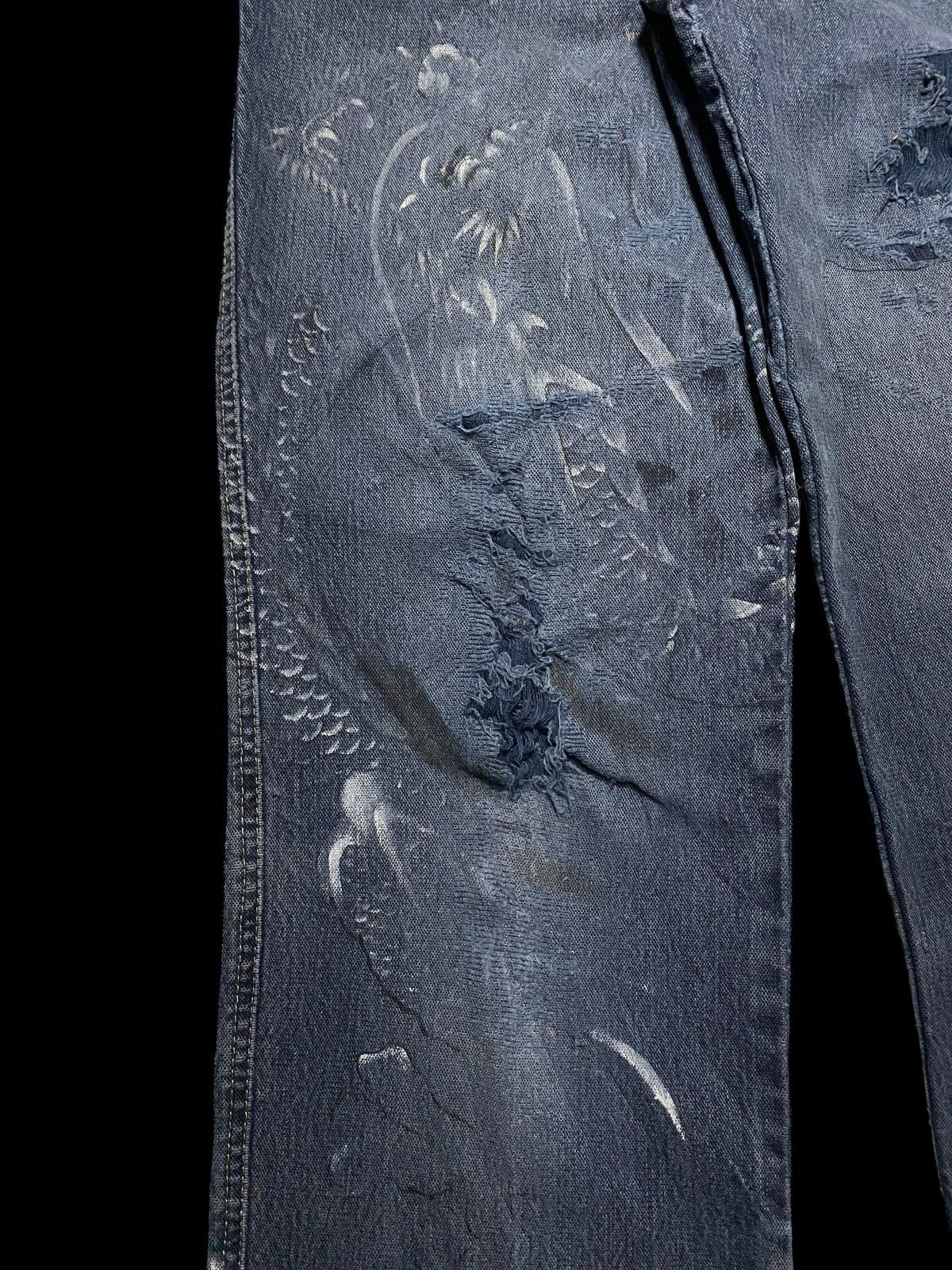 Japanese Brand Vintage Japanese Brands Santafe Dragon Distressed Jeans Size US 32 / EU 48 - 13 Thumbnail