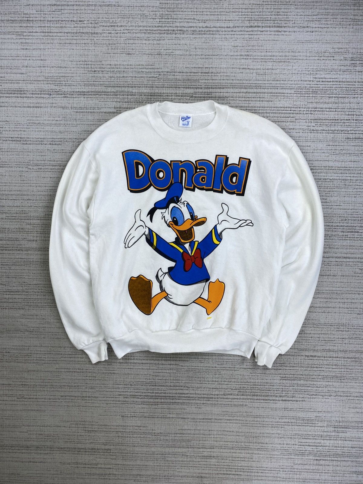 Disney × Velva Sheen × Vintage 🔥New Old Stock🔥Vtg 90s Disney Donald Duck Printed Sweatshirt Size US M / EU 48-50 / 2 - 1 Thumbnail