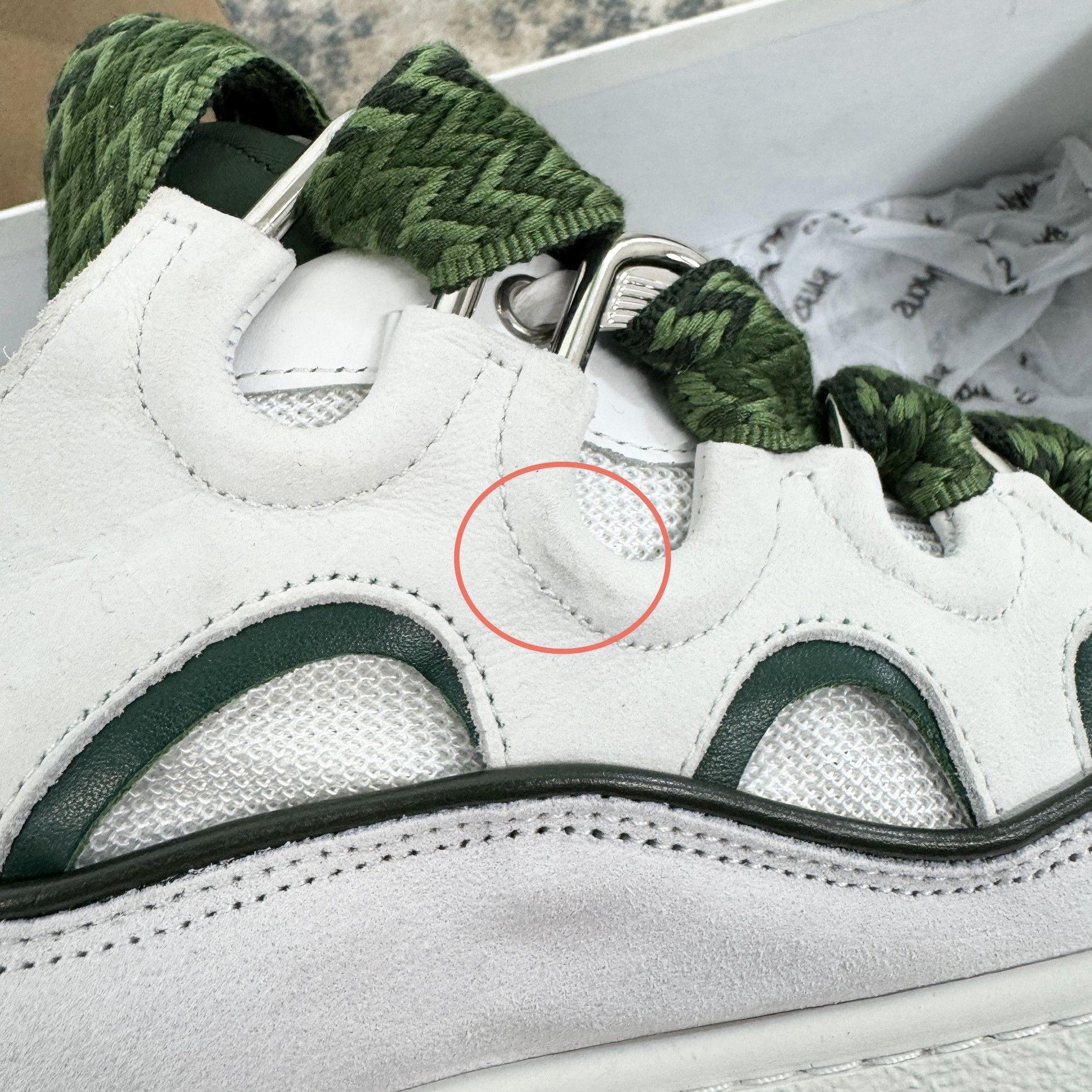 Lanvin Lanvin Curb Low Top Trainers In White & Green RRP £750 Size US 9 / EU 42 - 9 Thumbnail