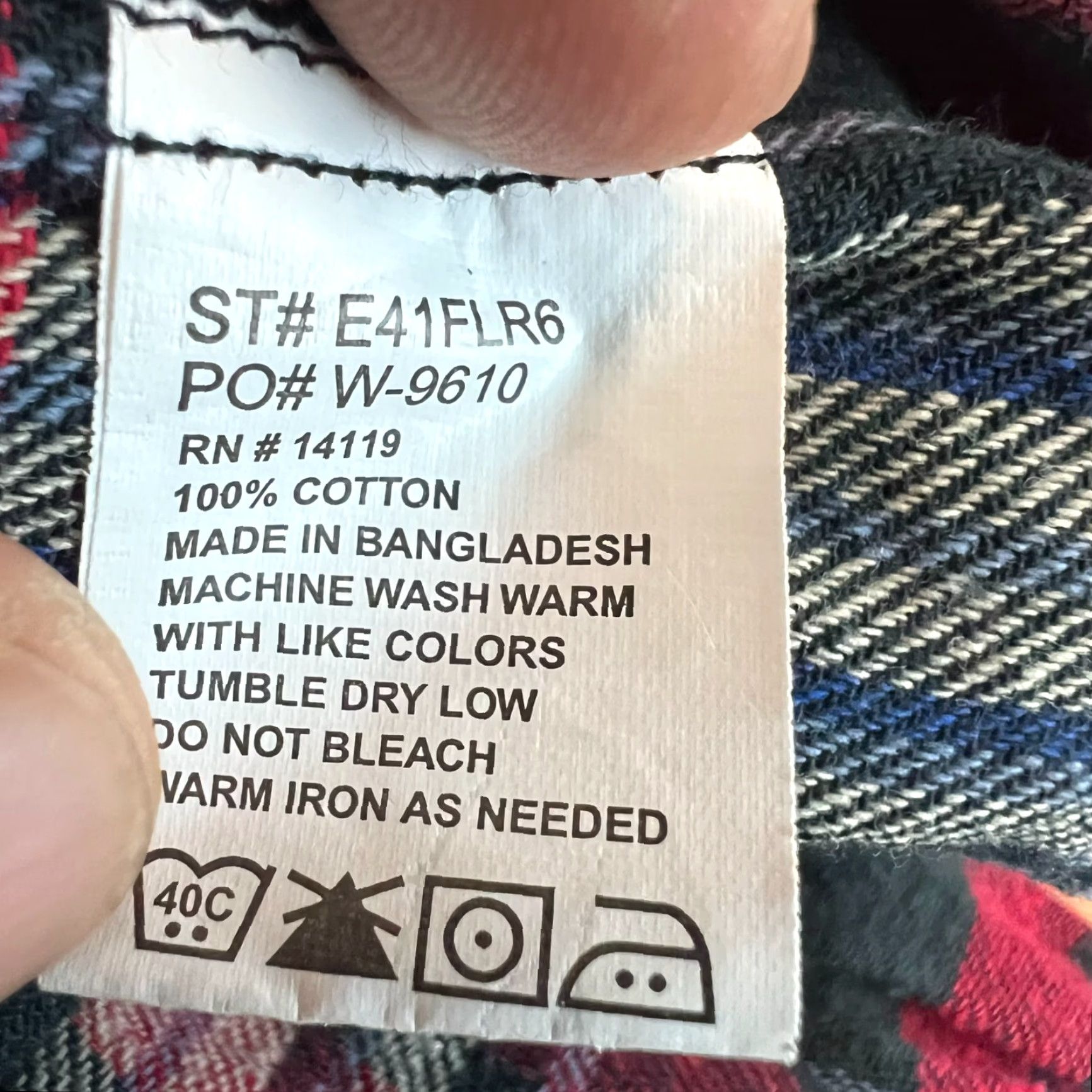 Vintage Plains Wester Wear Button-Up Flannel Shirt Mens Size L Red/Blue Plaid Classic Western Size US L / EU 52-54 / 3 - 5 Thumbnail
