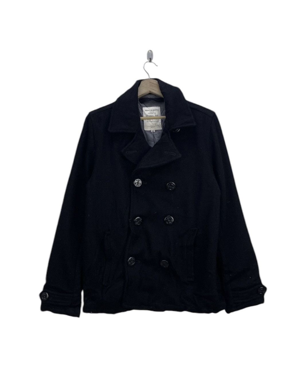 Houston Unisex Double Collar Style Peacoat Jacket