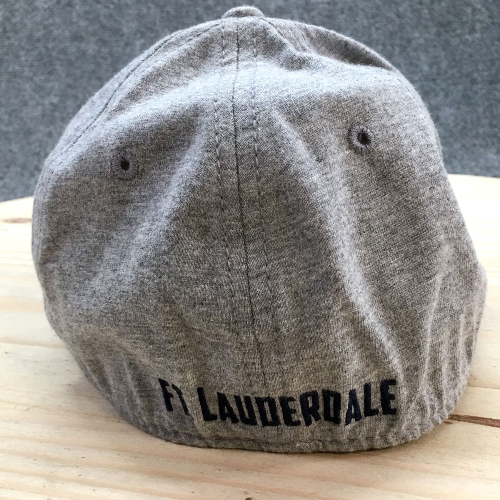 Vintage Mens Gray One Size E-Flex Curved Brim Baseball Cap Hat Fort Lauderdale Size ONE SIZE - 6 Thumbnail
