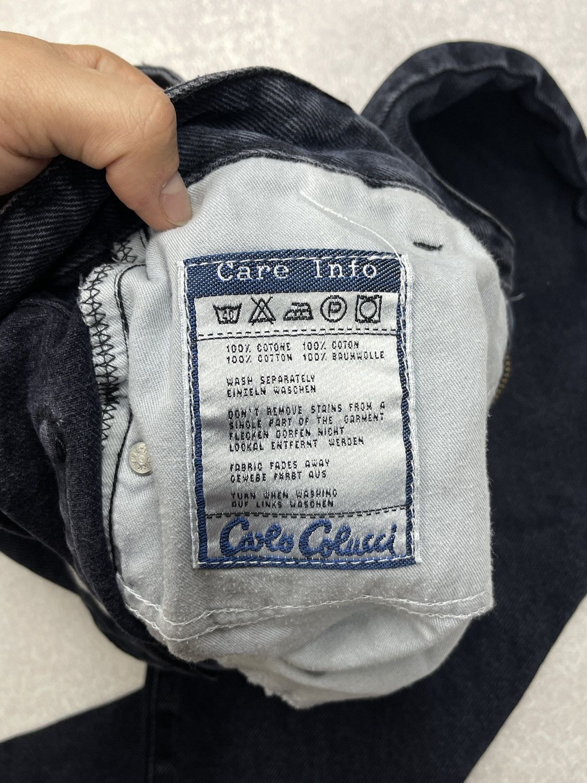 Carlo Colucci Vintage Carlo Colucci Denim Jeans Black Italy Size US 34 / EU 50 - 18 Thumbnail