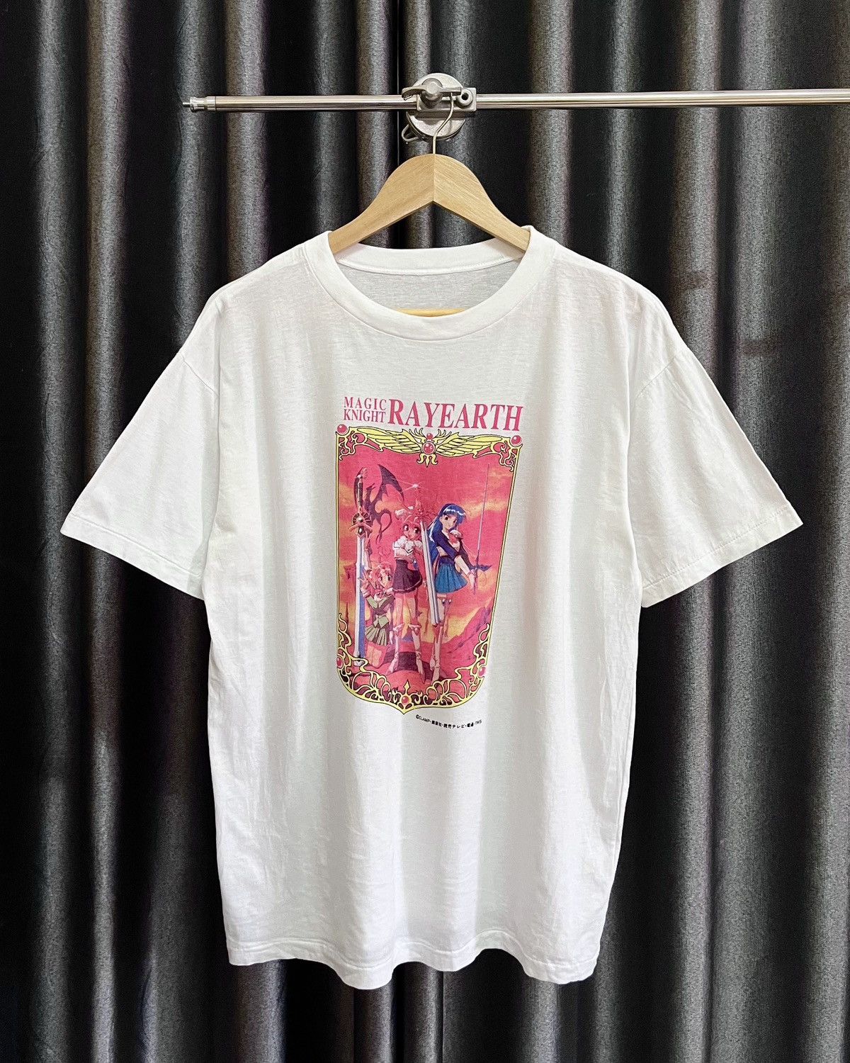 Anime vintage 90s MAGIC KNIGHT RAYEARTH big image rare t-shirts