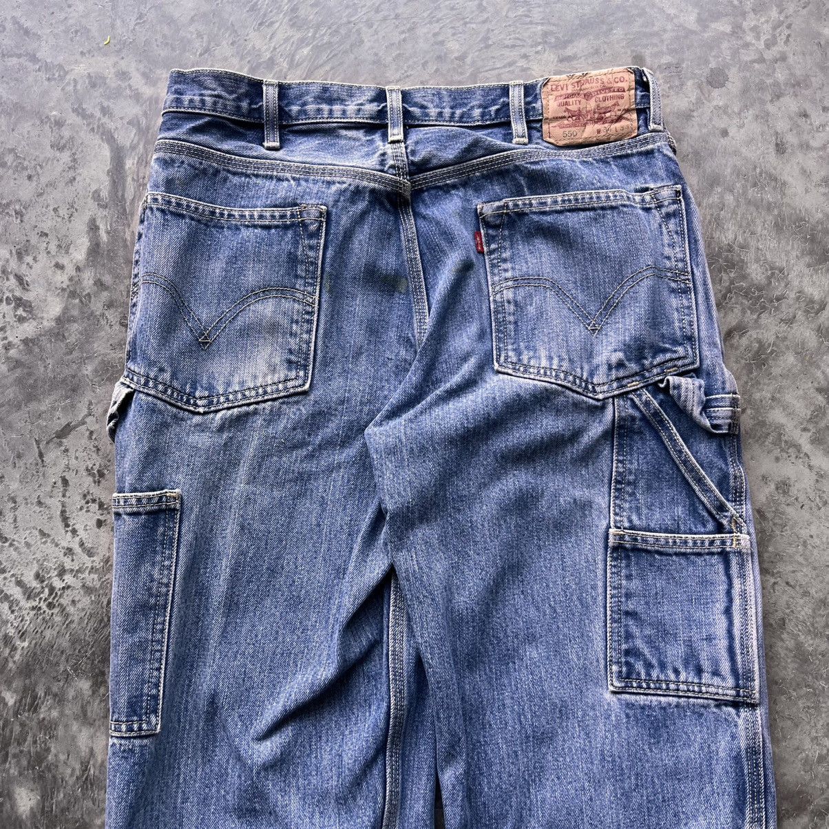 Levi's × Vintage Vintage Levi's 550 Carpenter Pants 34x34 Relaxed Fit Faded Size US 34 / EU 50 - 7 Thumbnail
