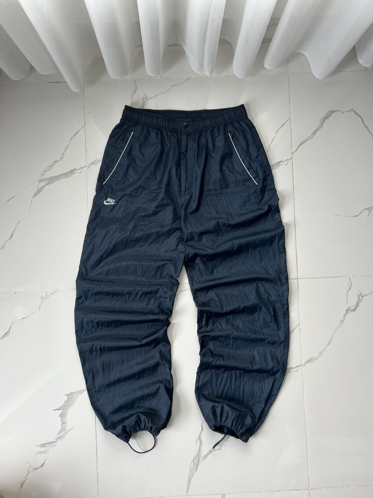 90's NIKE BAGGY TRACK PANTS SWOOSH LOGO Y2K RETRO