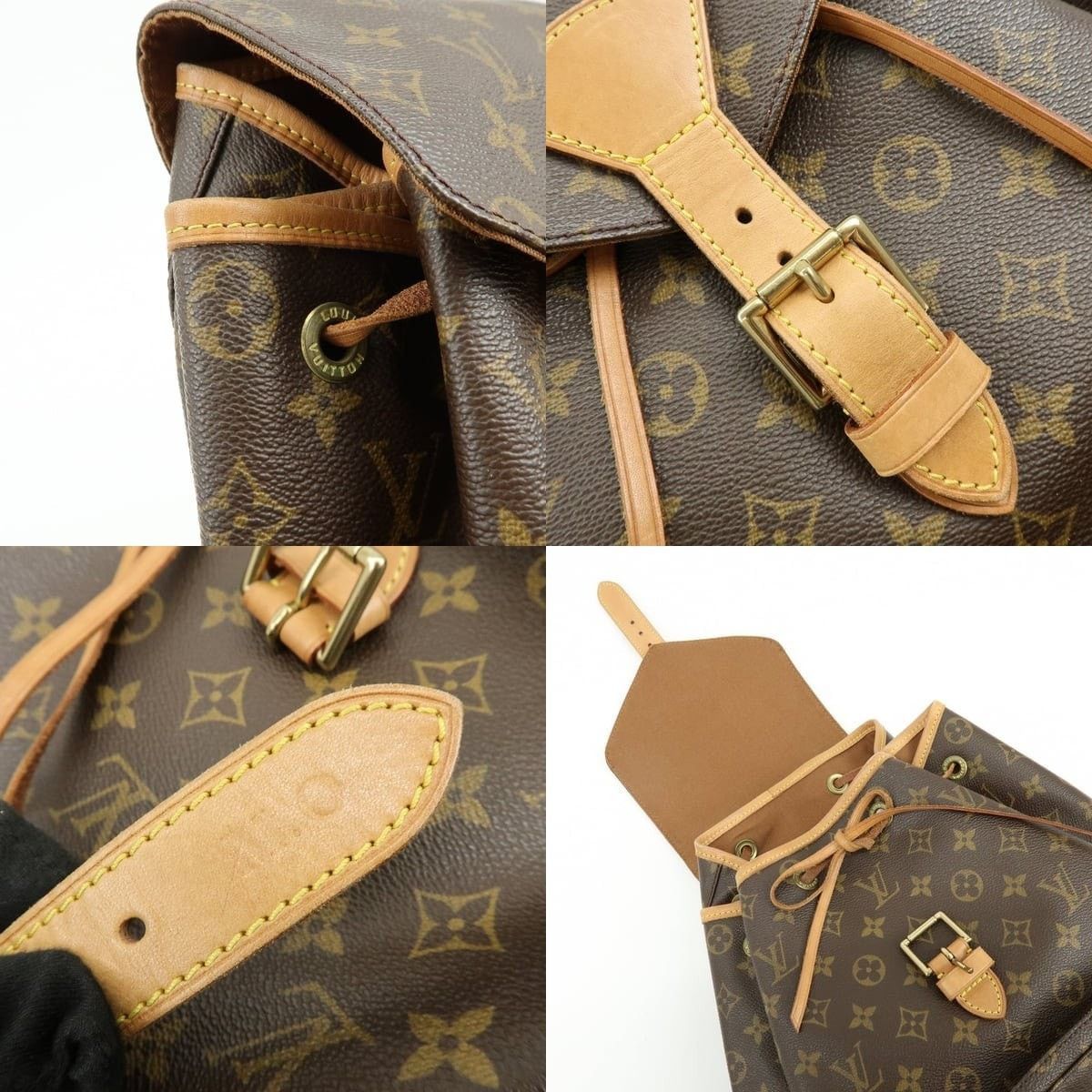 Louis Vuitton Louis Vuitton Monogram Backpack Brown Size ONE SIZE - 6 Thumbnail
