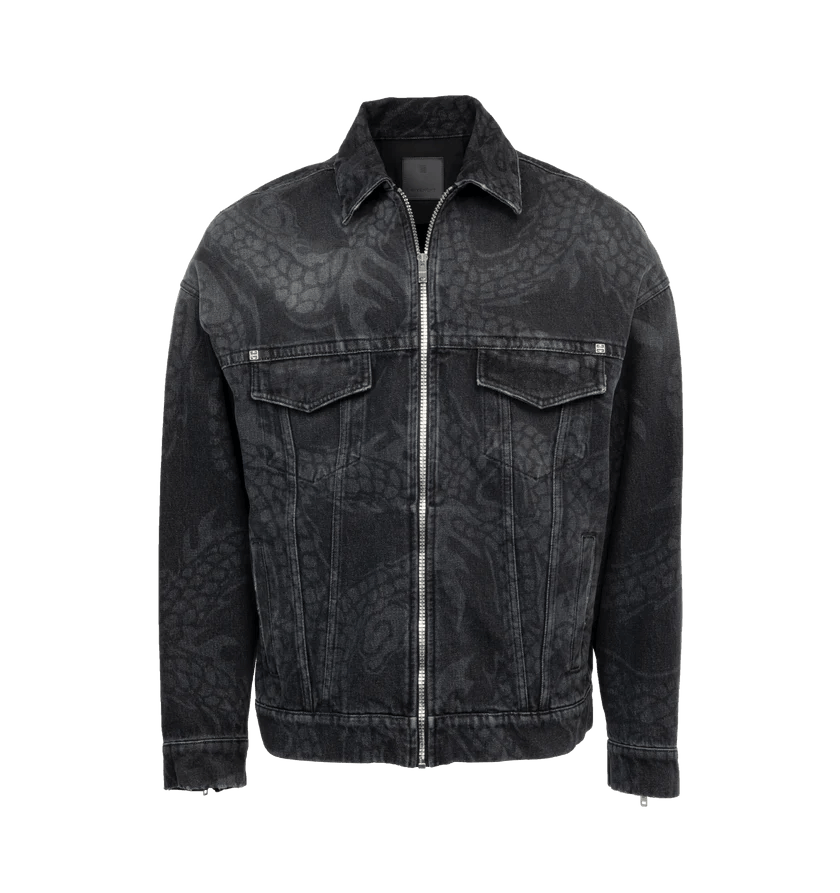 Givenchy o1h1sh10624 Denim Jacket in Black Size US L / EU 52-54 / 3 - 1 Thumbnail