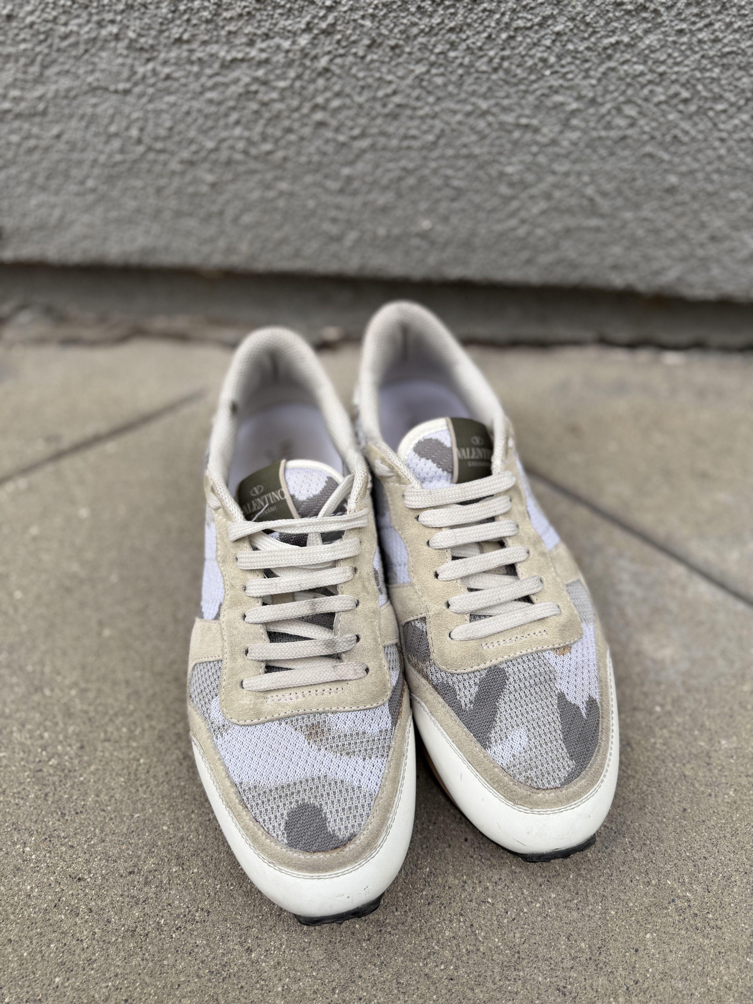 Valentino Valentino Rockrunner 'White Camo' Size US 10 / EU 43 - 4 Thumbnail
