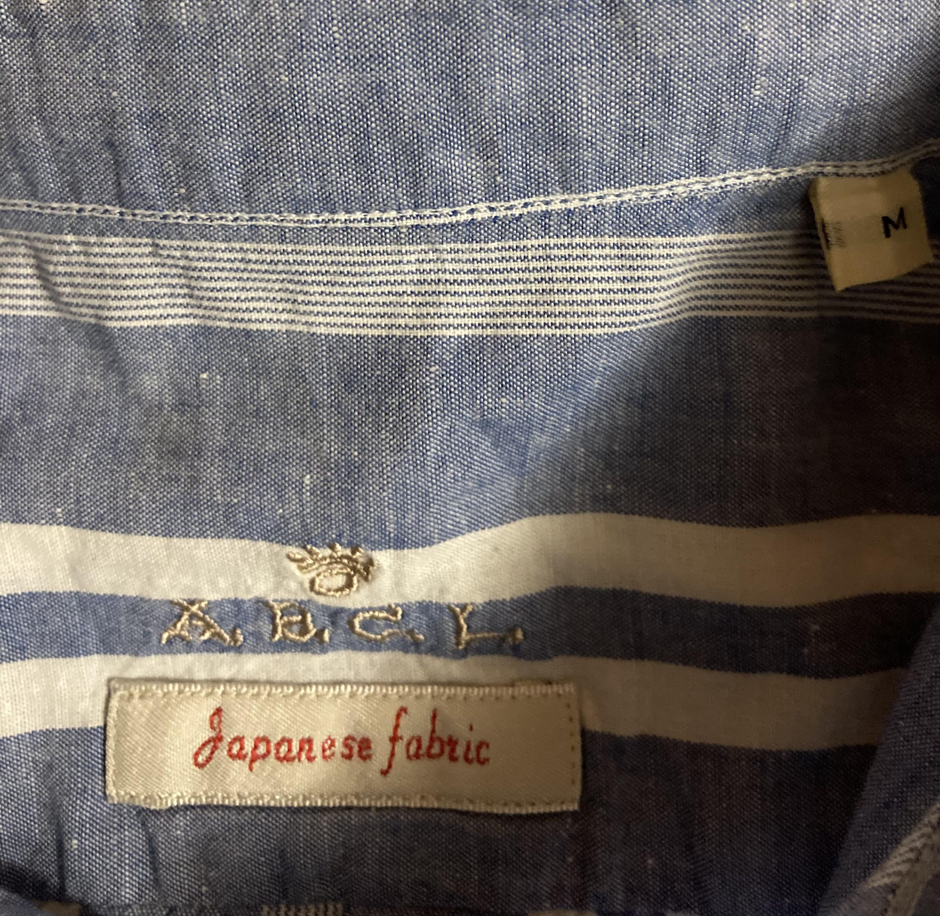 Japanese Brand A.B.C.L Long Sleeve Cotton/Silk Shirt Japanese Fabric. Size US M / EU 48-50 / 2 - 5 Thumbnail