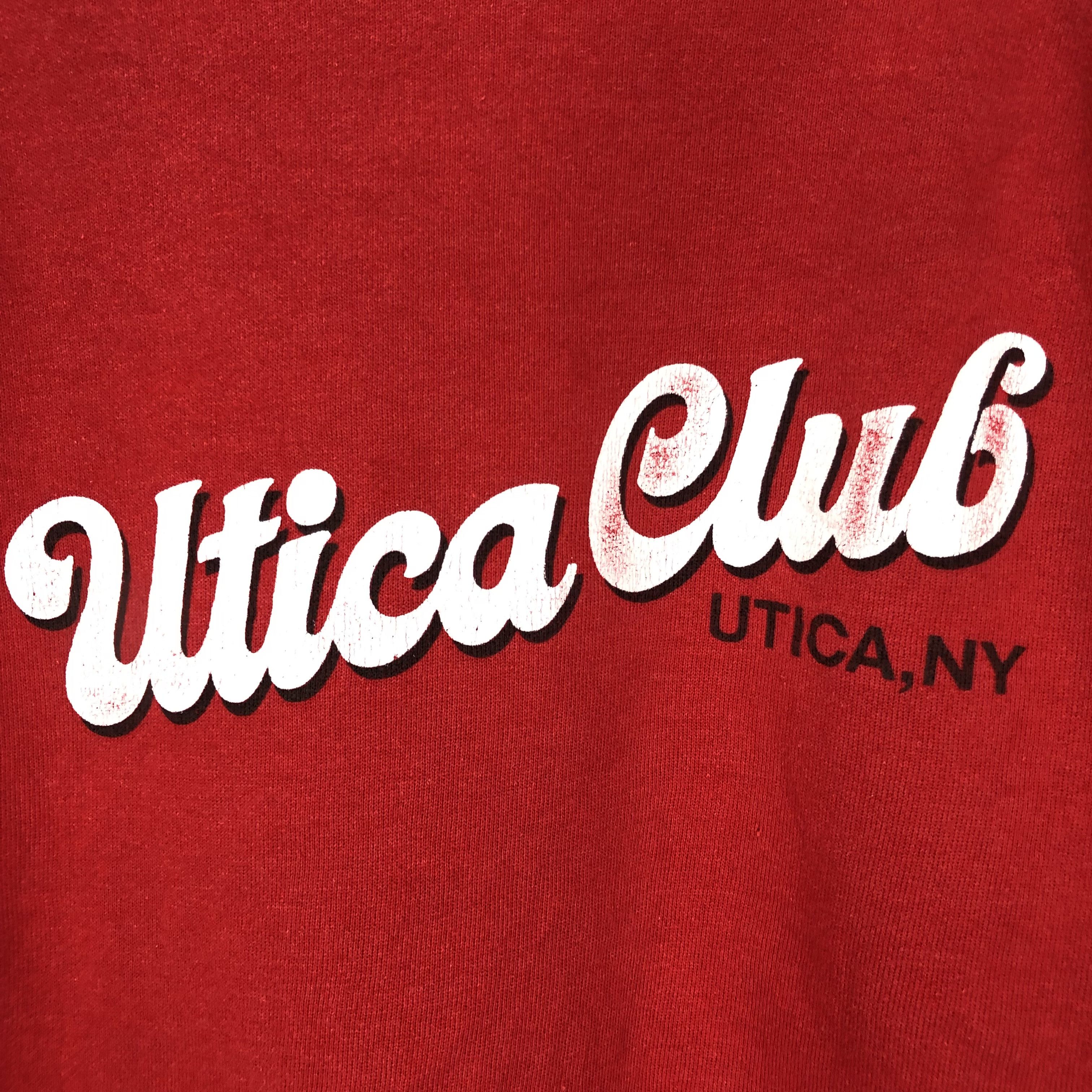 Hanes 80s Vintage UTICA CLUB NY Crew Neck Sweatshirt #1681/05 Size US M / EU 48-50 / 2 - 2 Thumbnail