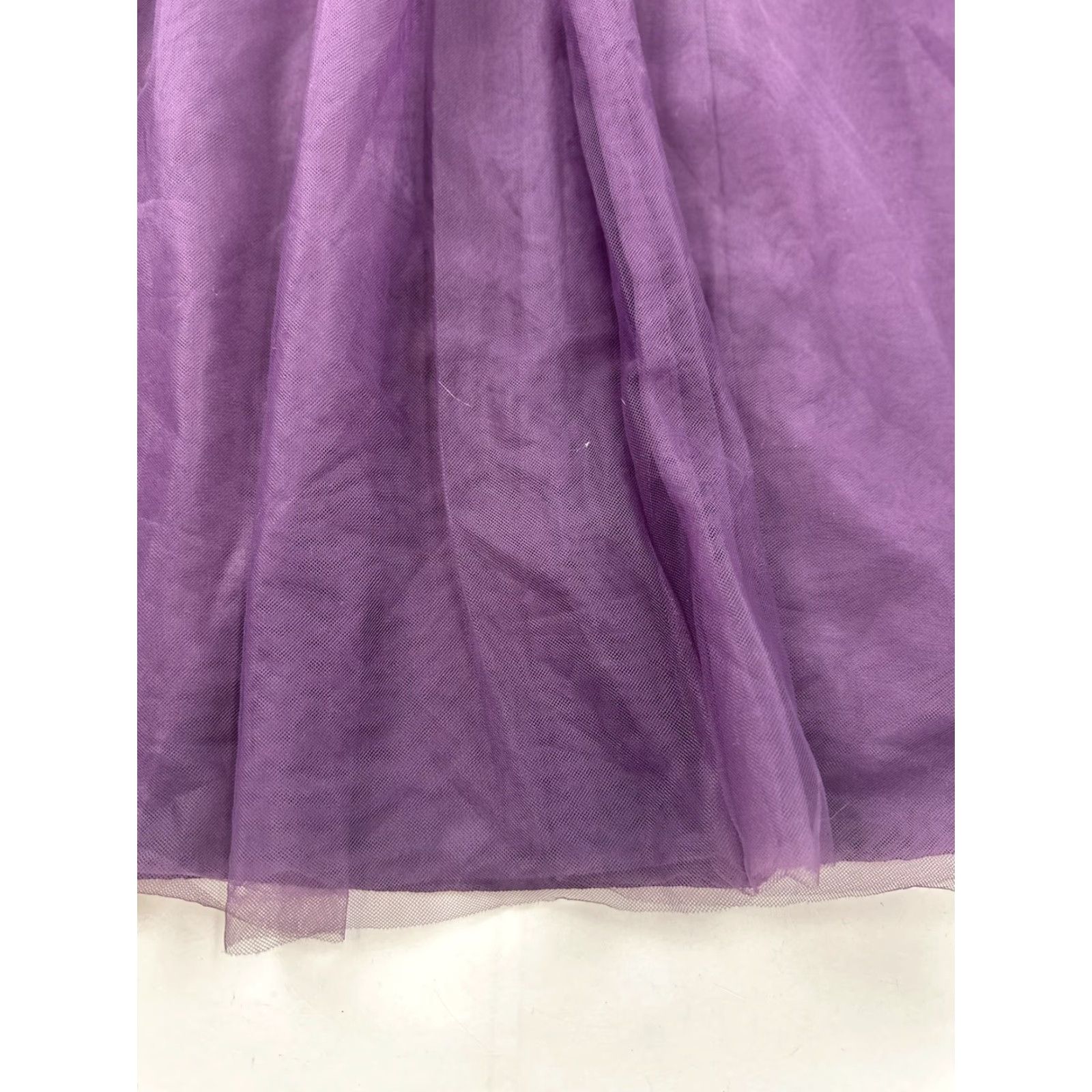 Vintage David’s Bridal Dress Women’s 2 Plum Purple Sleeveless Lace Bridesmaid Dress Size XS / US 0-2 / IT 36-38 - 6 Thumbnail