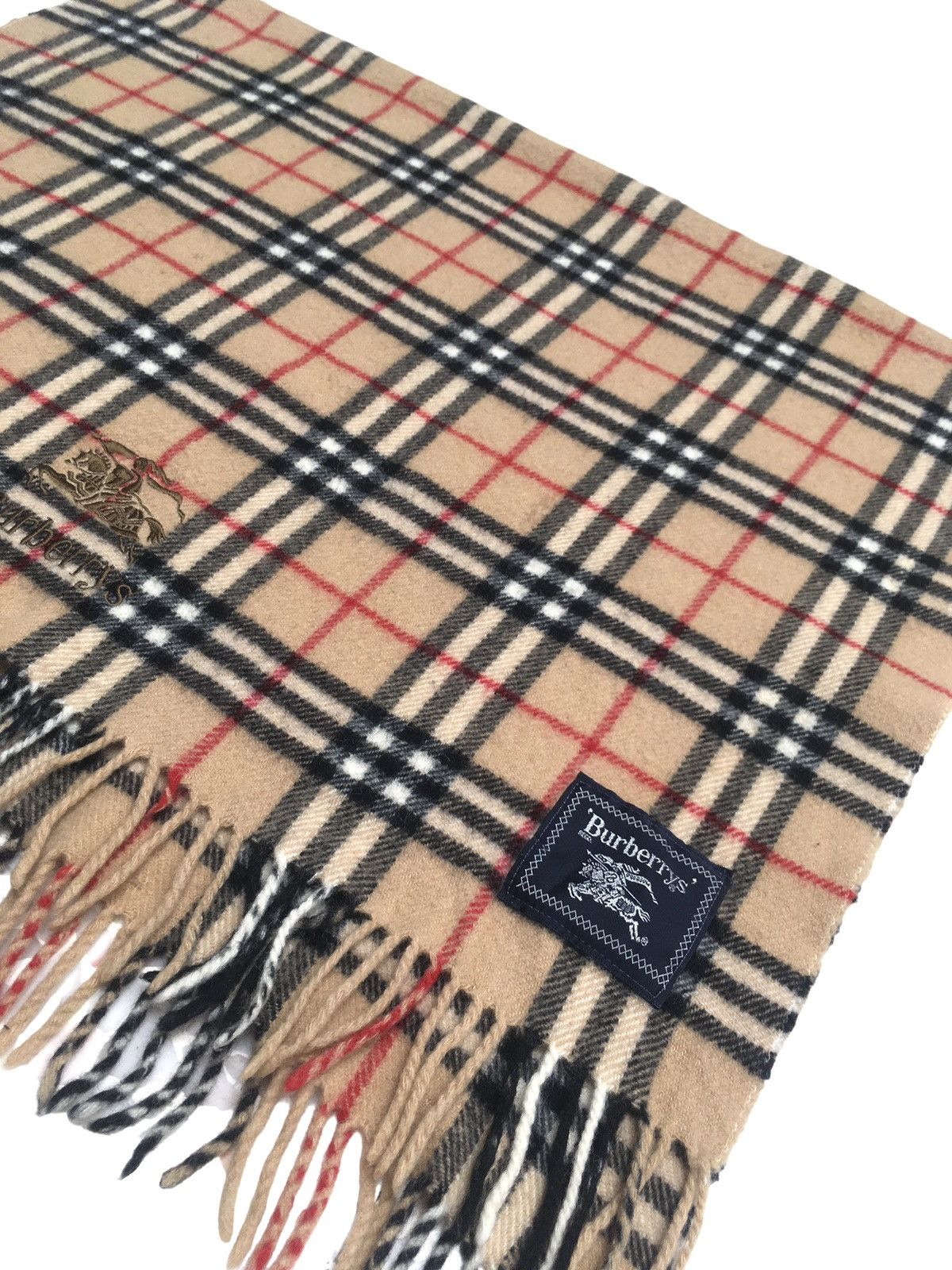 Burberry Rare Design Vintage Brand Burberry's England Scarves 1990s Size ONE SIZE - 3 Thumbnail