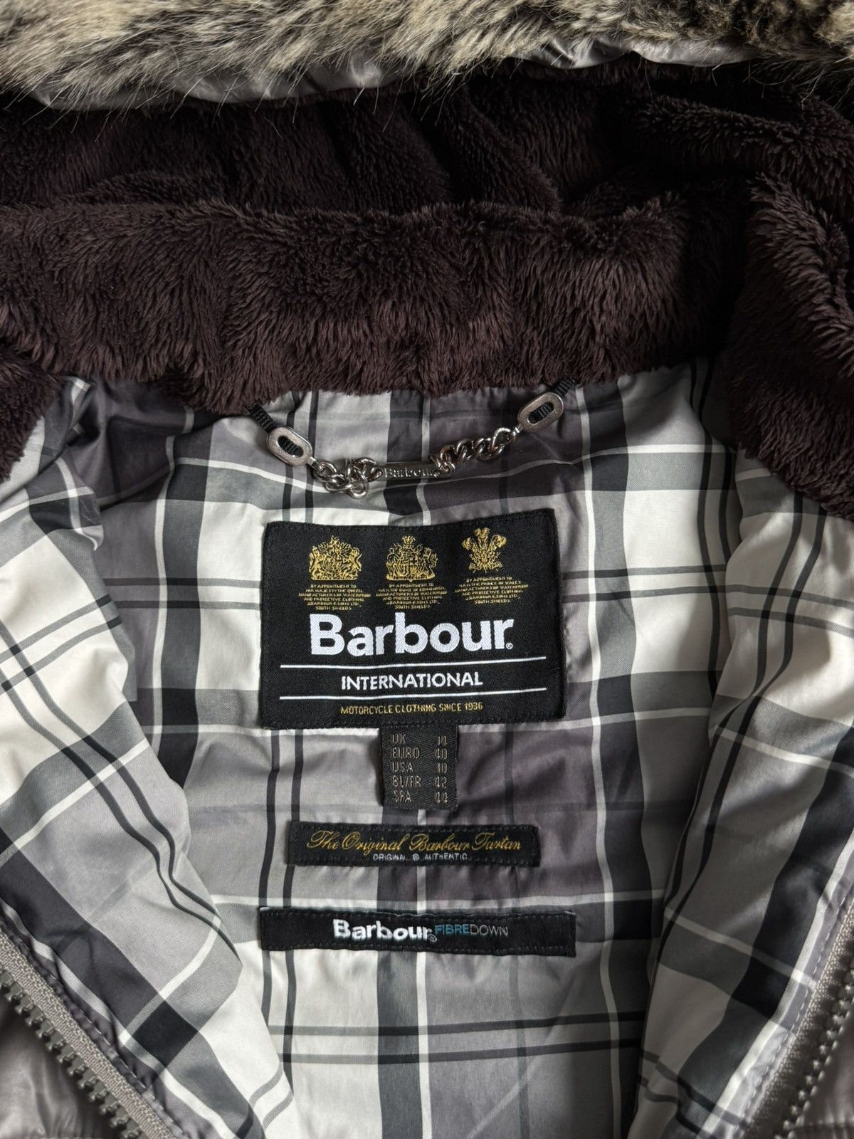 Barbour Barbour International Baffle Quilt Fur Hood Women’s Jacket Size M / US 6-8 / IT 42-44 - 14 Thumbnail