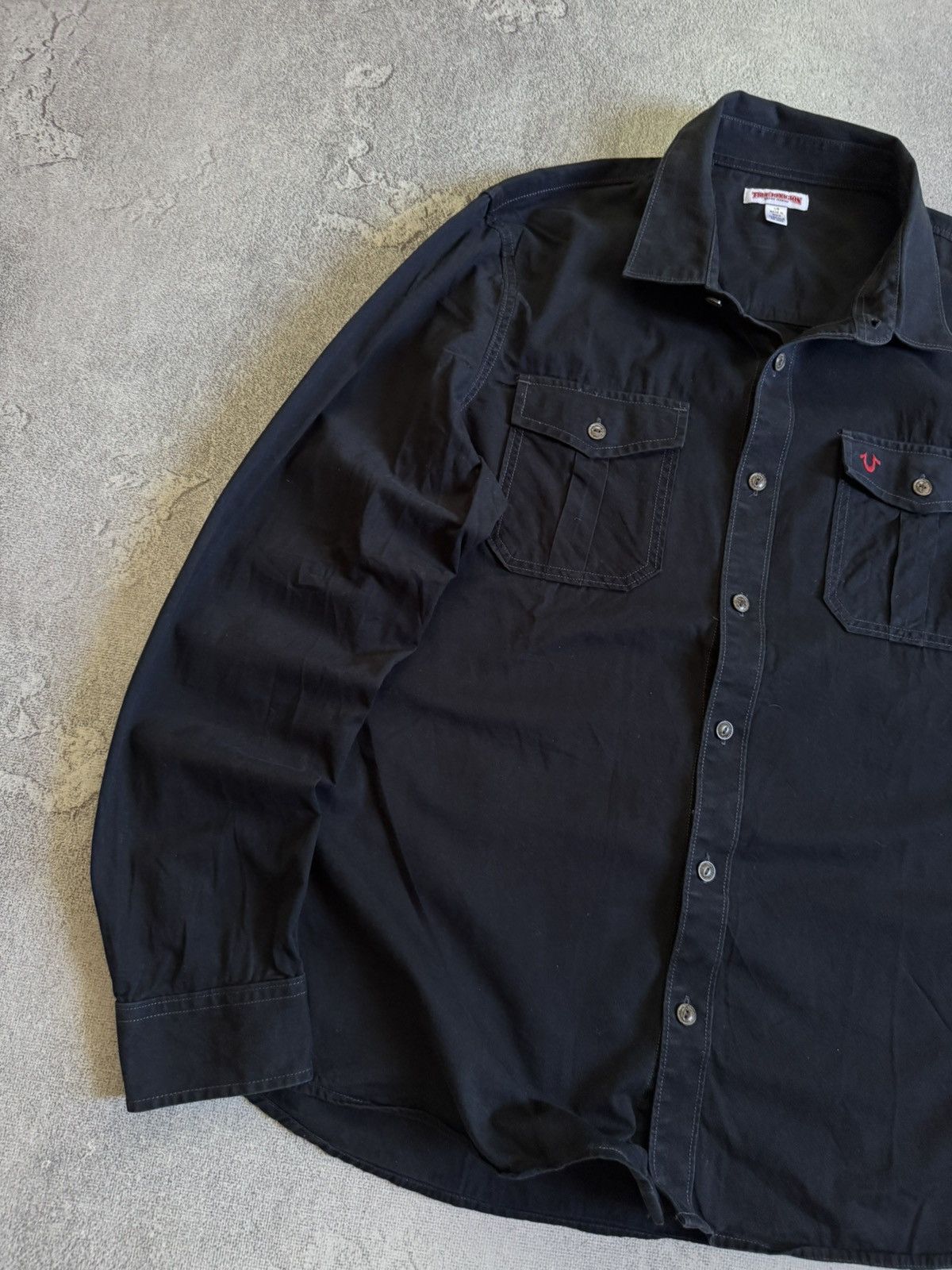True Religion True Religion L/size UTLTY shirt button up long sleeve LGB Size US L / EU 52-54 / 3 - 3 Thumbnail