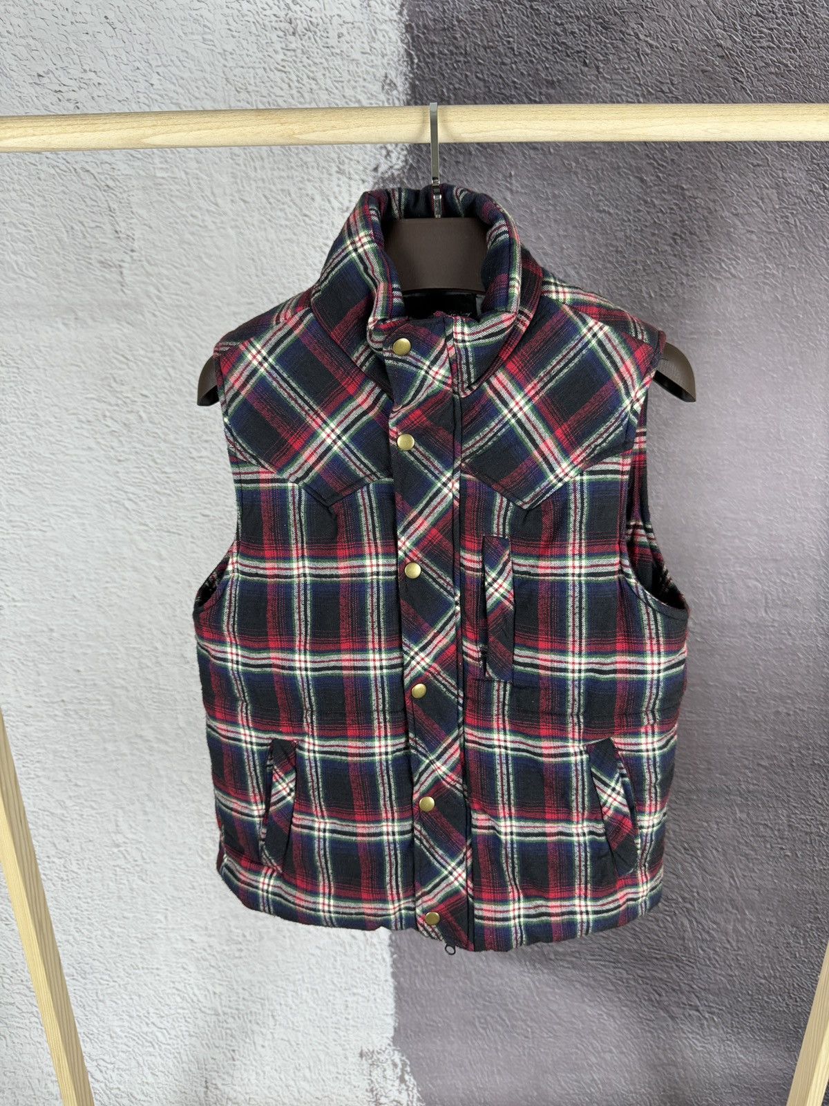 Flannel Candy Fantasy Japanese style checkered flannel vest gilet Size US L / EU 52-54 / 3 - 1 Thumbnail