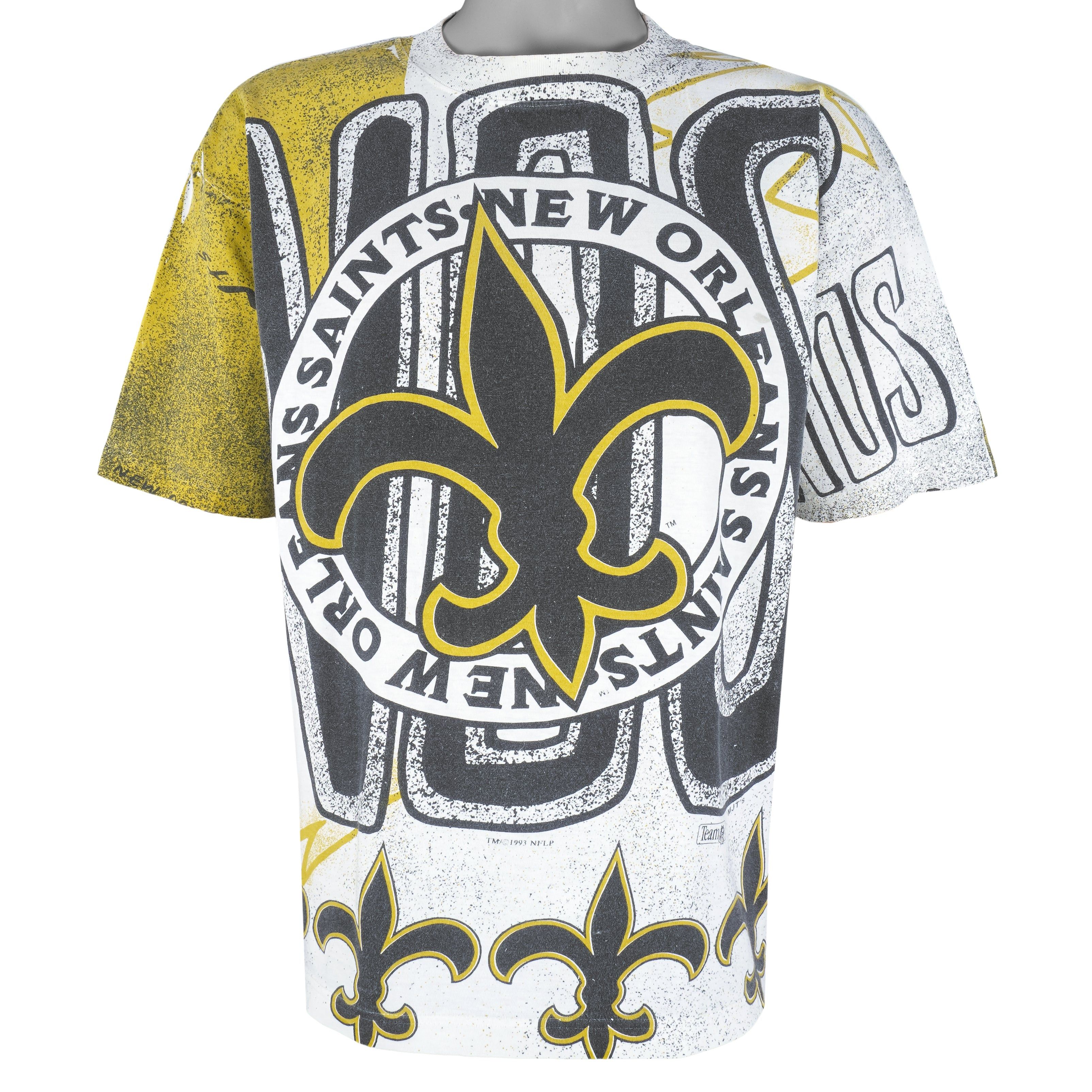 NFL (Magic Johnson T's) - New Orleans Saints AOP T-Shirt 1993 Size US L / EU 52-54 / 3 - 1 Thumbnail