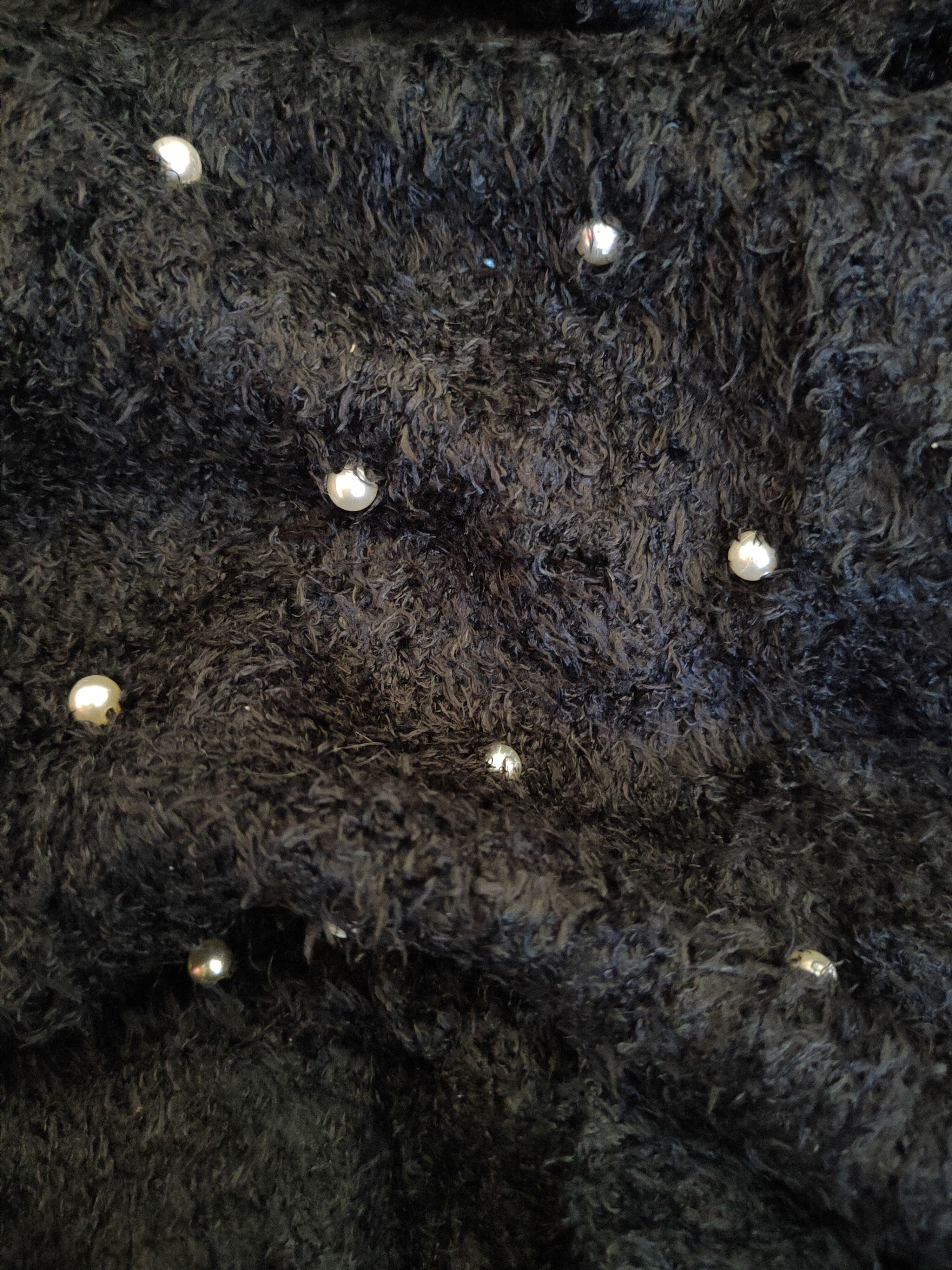 Japanese Brand Jinty Black Shag Shaggy Fur Mohair Knitwear #S1816 Size M / US 6-8 / IT 42-44 - 10 Thumbnail