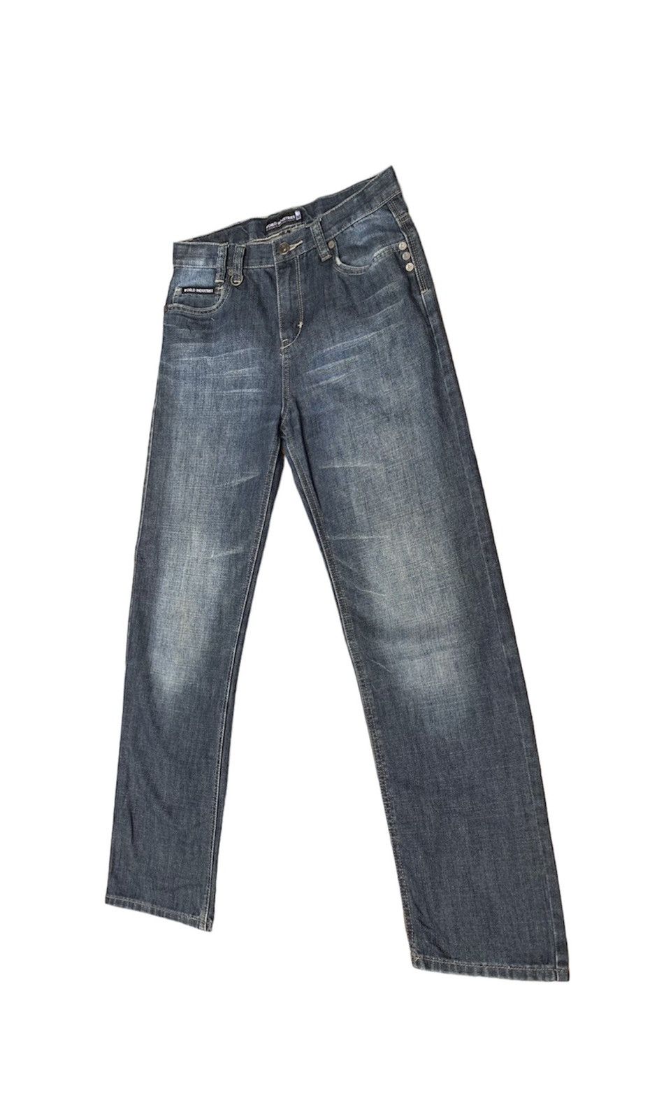 Hook-Ups World Industries Orignal Skateboarding Company Denim Pants Size US 28 / EU 44 - 3 Thumbnail