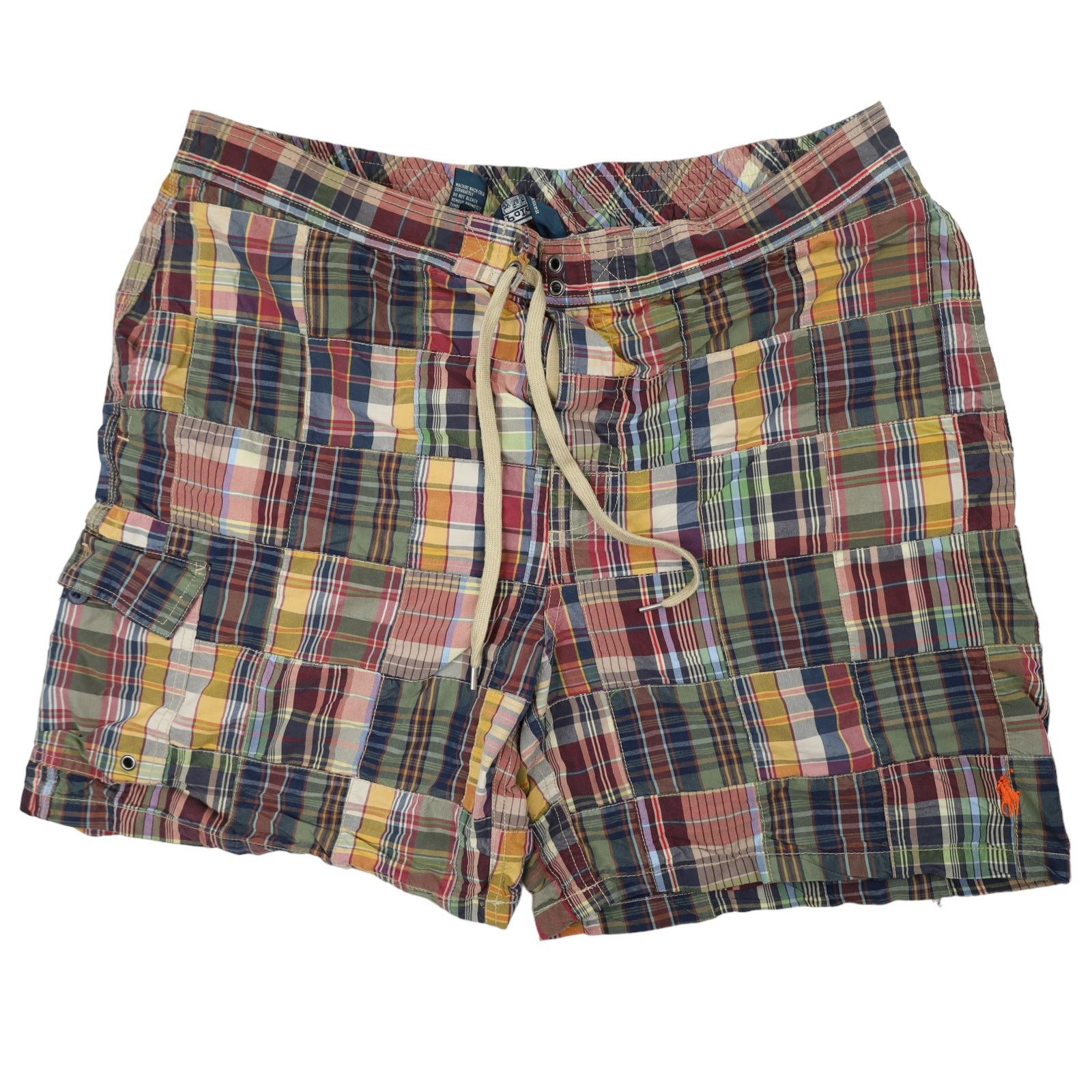 Polo Ralph Lauren × Vintage Vintage Polo Ralph Lauren Patchwork Swim Trunks Size US 36 / EU 52 - 1 Thumbnail