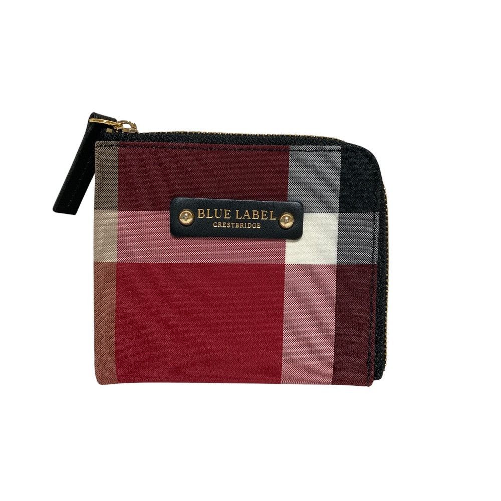 Other Other BLUE LABEL CRESTBRIDGE Check Compact Wallet Leather Short Wallet DUTY FREE for USA Size ONE SIZE - 1 Thumbnail