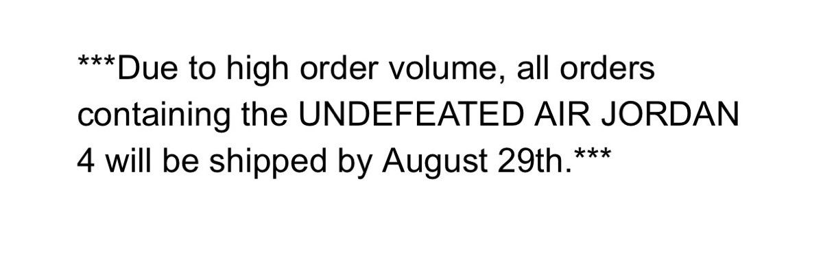 Jordan Brand × Undefeated Jordan 4 Undefeated Size 10.5 PREORDER Size US 10.5 / EU 43-44 - 4 Thumbnail