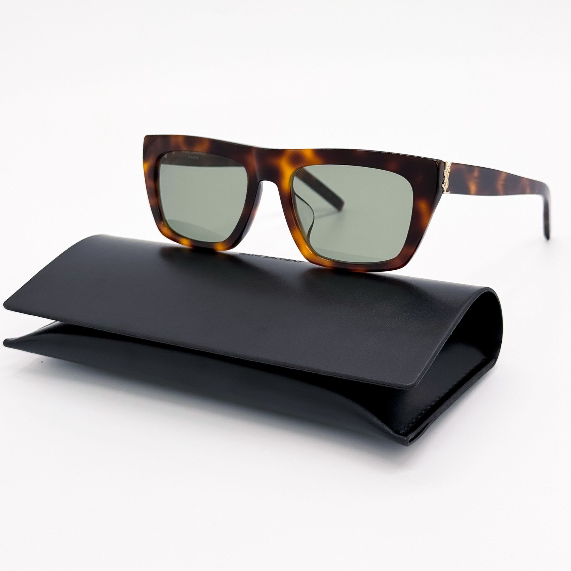 Saint Laurent Paris NEW SAINT LAURENT SUNGLASSES SLM131F 003 HAVANA WOMEN Size ONE SIZE - 1 Thumbnail