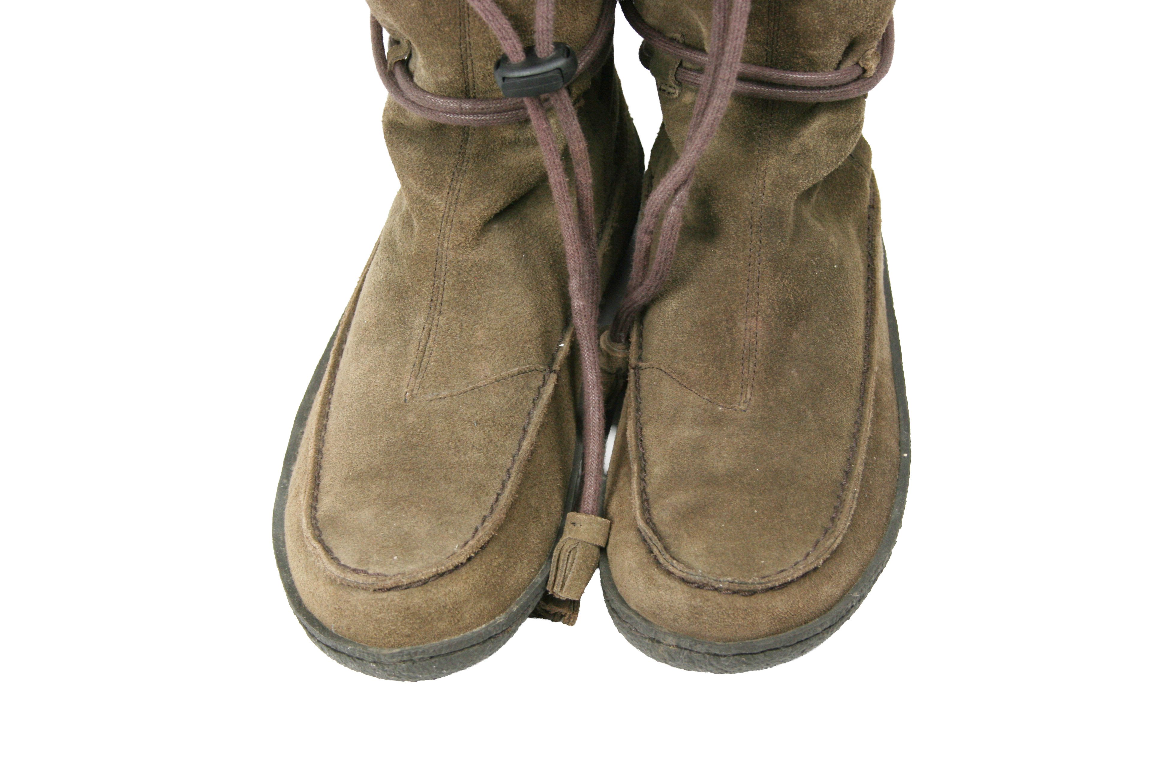 Camper 00S Y2K Goblin Faux Fur Lined Suede Boots Vintage Size US 7 / IT 37 - 6 Thumbnail