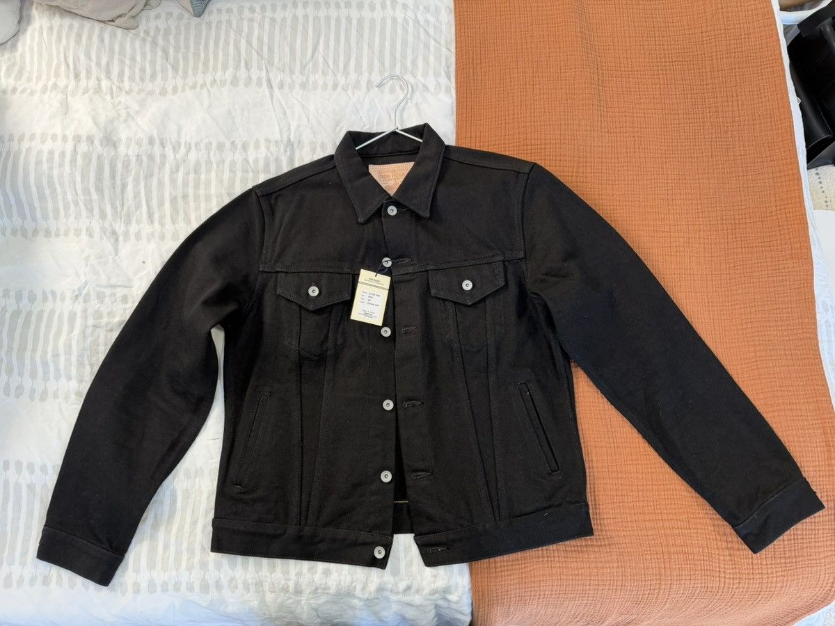 Iron Heart Iron Heart IH-526-SBG 21oz Extra Heavy Denim Jacket Black Size US XXL / EU 58 / 5 - 4 Thumbnail
