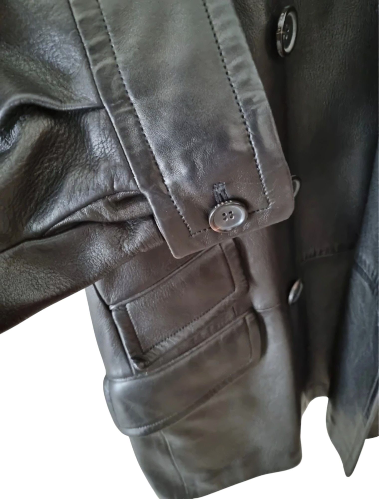 Gucci A/W 2003 ARMY LEATHER COAT BY TOM FORD Size US M / EU 48-50 / 2 - 5 Thumbnail