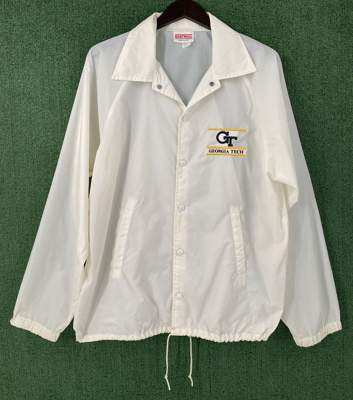 Vintage 80’s Georgia Tech Embroidered Logo Snap Coaches Jacket XL Size US XL / EU 56 / 4 - 1 Thumbnail