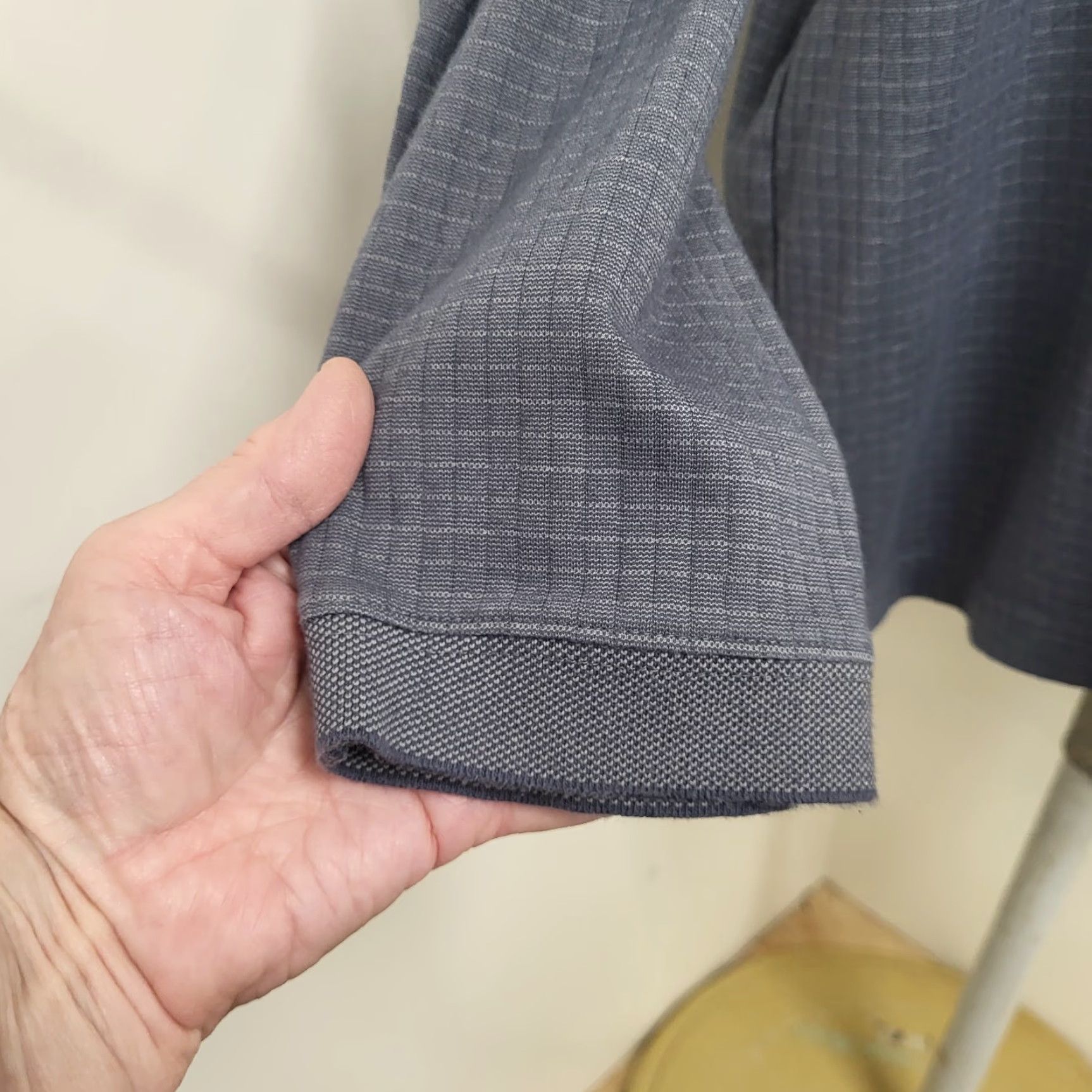 Croft & Barrow VINTAGE? No. Actually: Croft & Barrow Polo Shirt Men XXL Gray Checks Pocket Long Sleeve Preppy Shirt Size US XXL / EU 58 / 5 - 6 Thumbnail