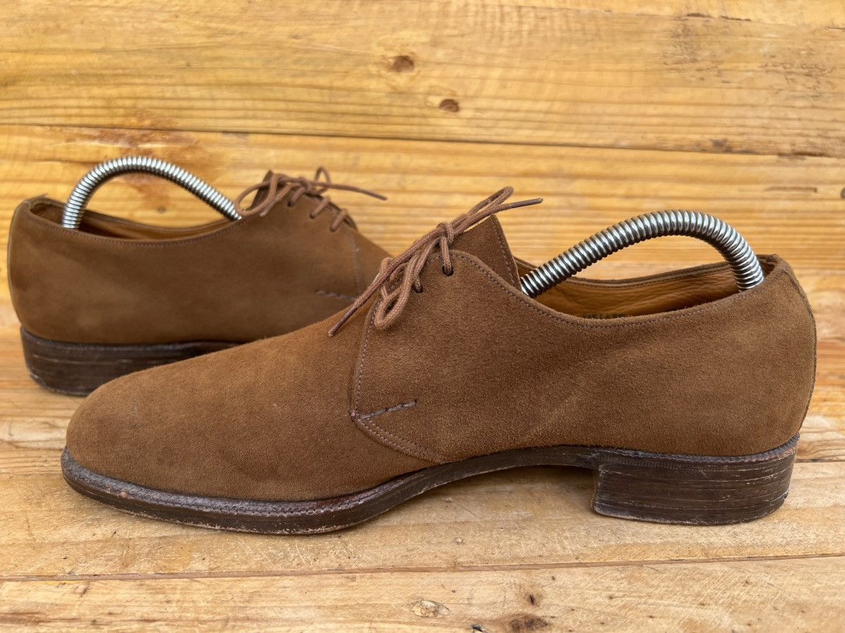 Crockett & Jones VTG Crockett & Jones Brown Suede Derby Dress Shoes Size US 8 / EU 41 - 7 Thumbnail