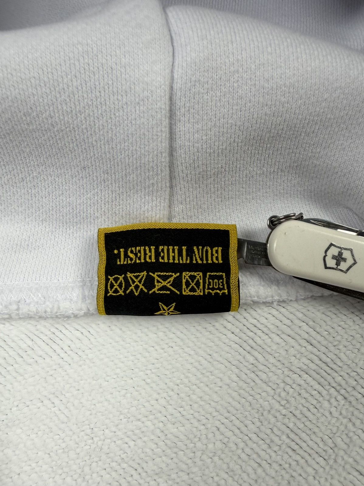 Corteiz Corteiz Alcatraz Big Logo White Heavy Cotton Hoodie STREETW Size US M / EU 48-50 / 2 - 15 Thumbnail