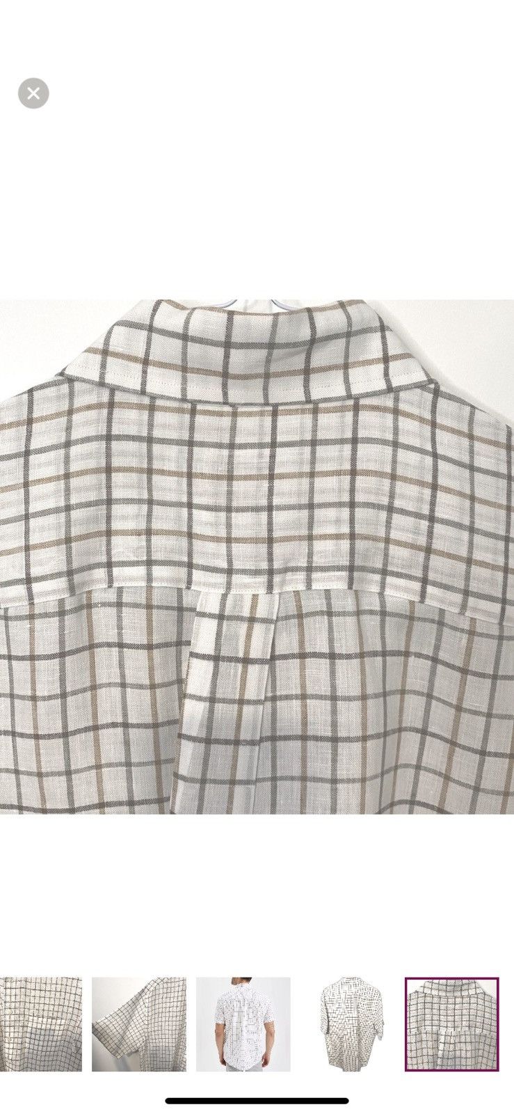 Brooks Brothers BROOKS BROTHERS Irish Linen Original Polo Short Sleeve Plaid Size US M / EU 48-50 / 2 - 8 Thumbnail