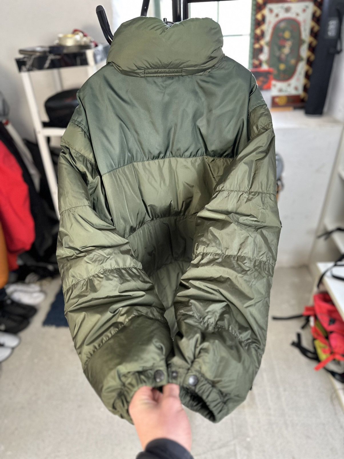Prada Prada Sport SGA407 Down Puffer Jacket Olive Green Size 52/L Size US L / EU 52-54 / 3 - 16 Thumbnail